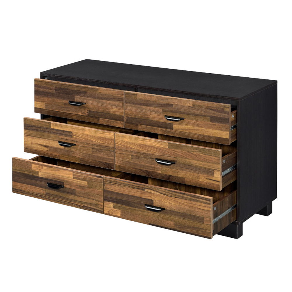 Eos - Dresser - Walnut & Black, dark brown, view 2