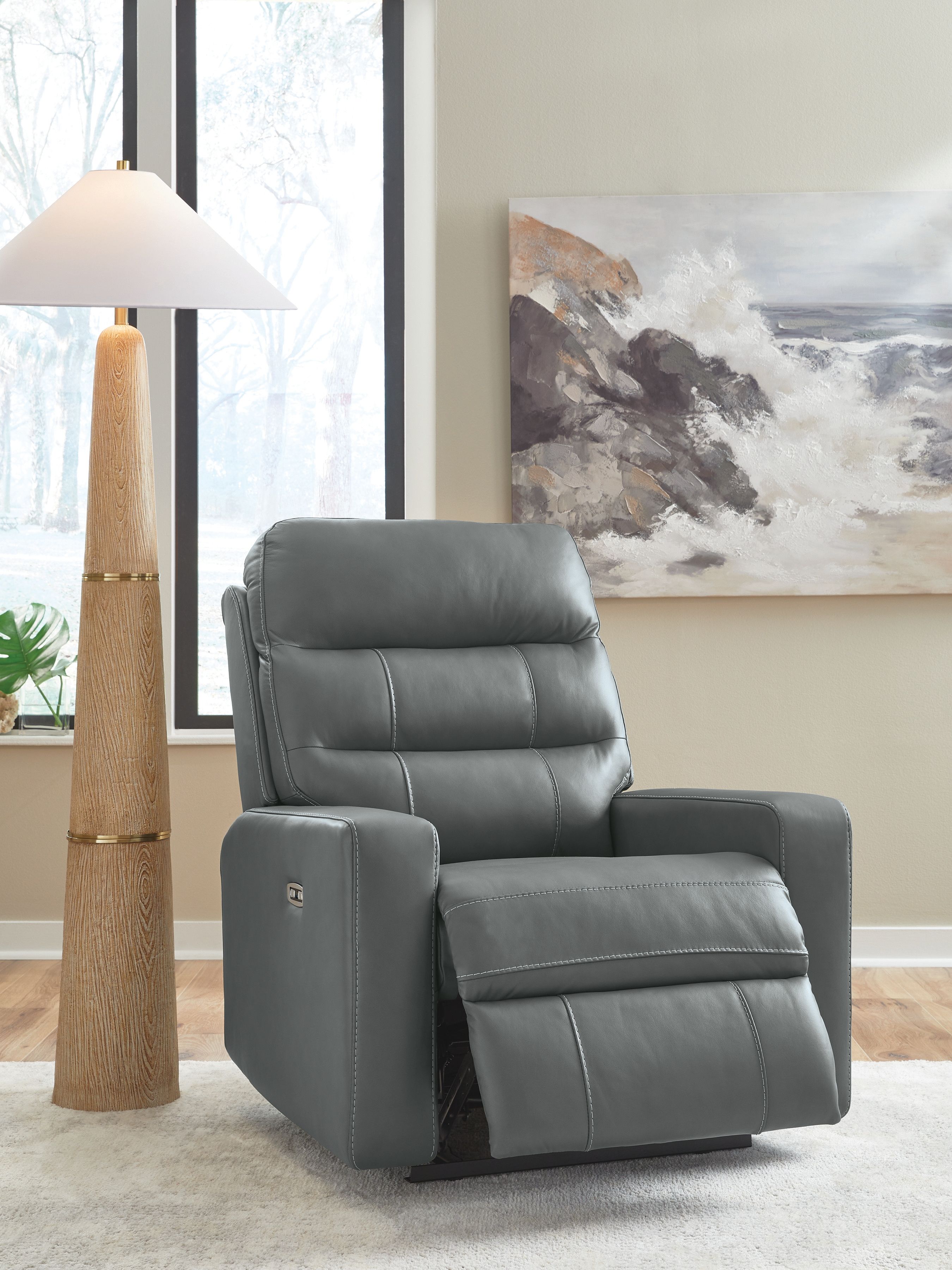 Ashley Furniture Pennacle Pier - Power Recliner With Adjustable Headrest - Tideon - Image 7