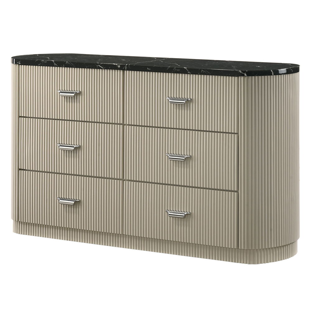 Travonte - Dresser - Gray / Beige, beige, view 8