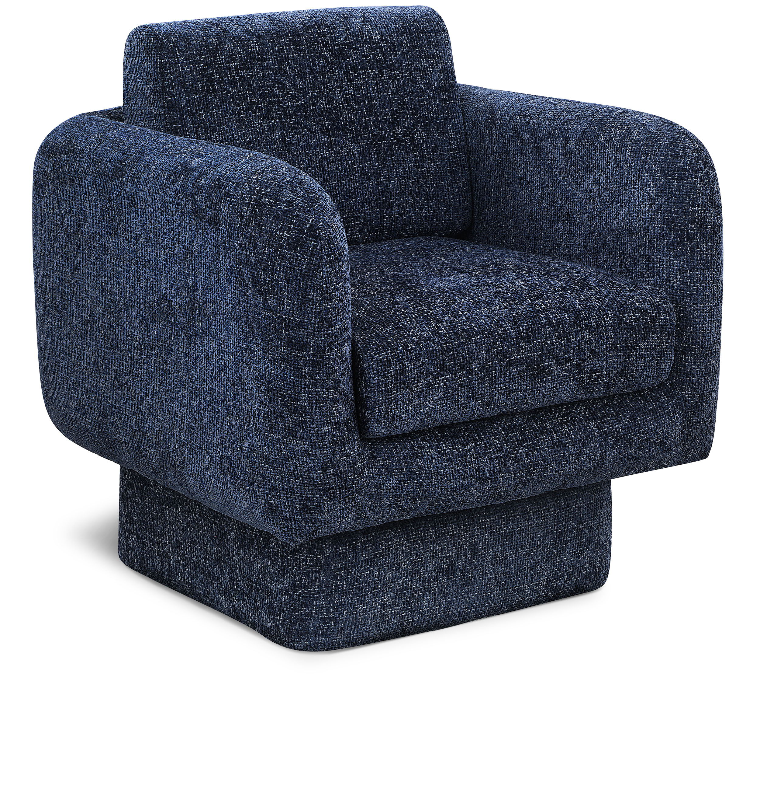 Alessandra - Swivel Accent Chair - Navy