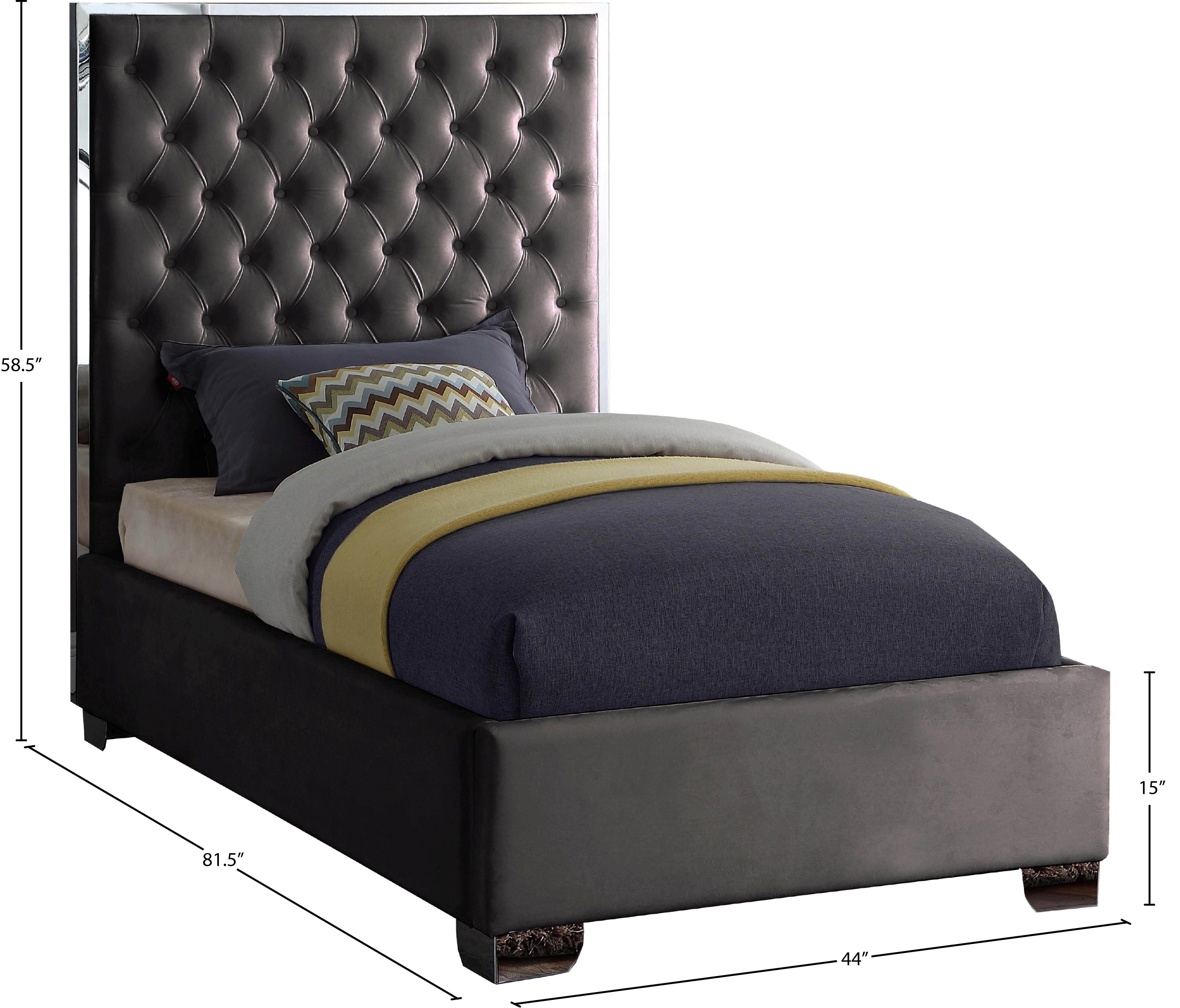 Lexi - Twin Bed - Gray