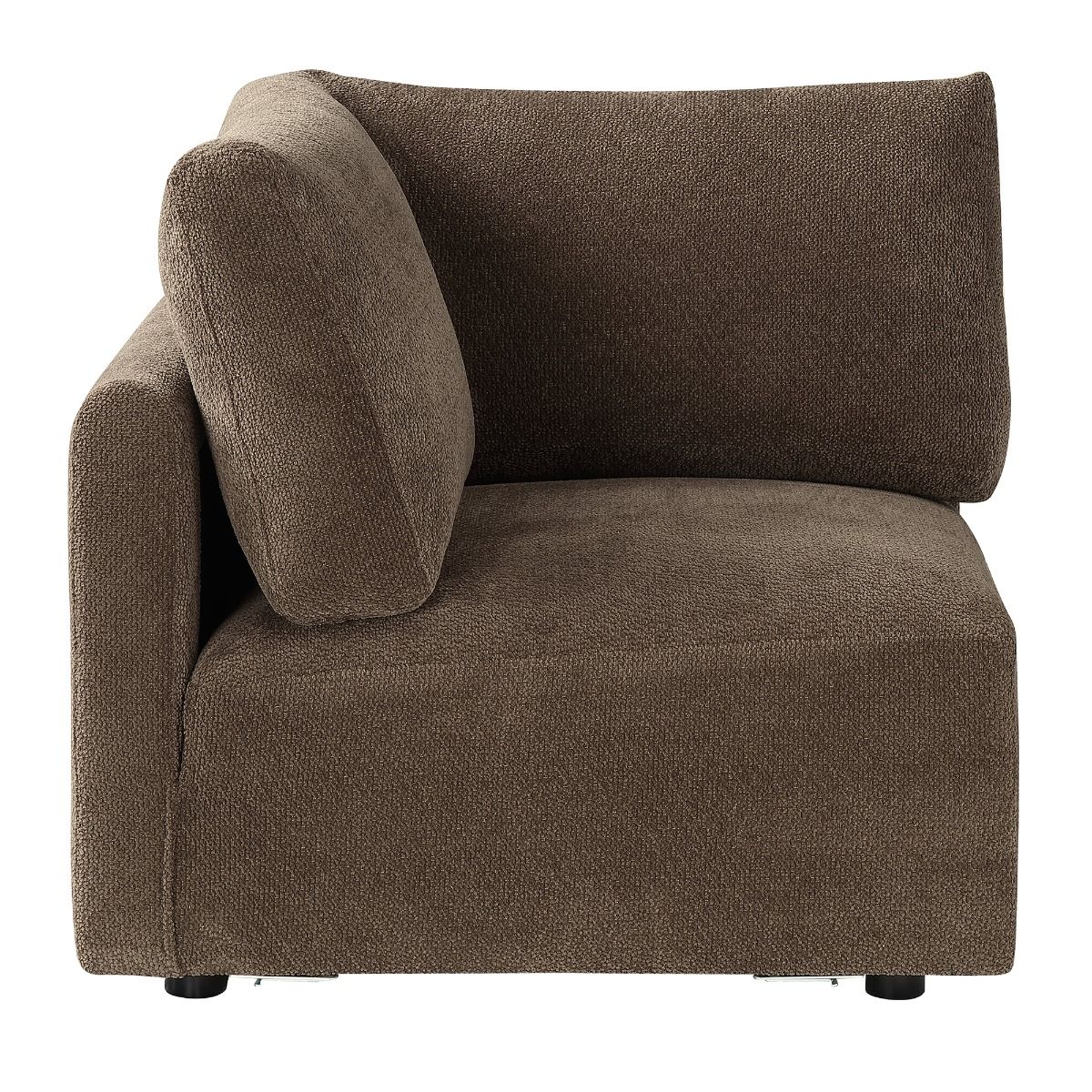 Theodore - Modular Wedge - Brown Chenille, dark brown, view 2