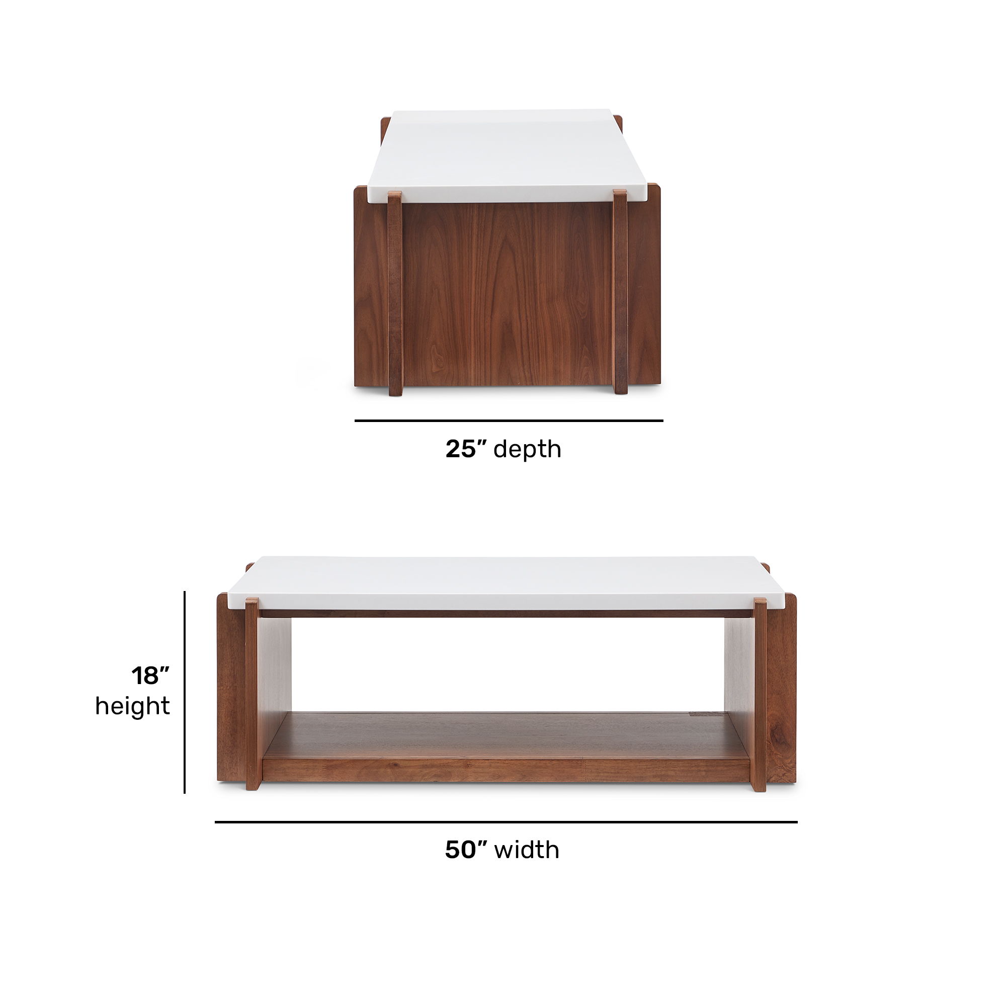 Lincoln - Rectangular Coffee Table With Casters - Light Brown, light brown, view 8