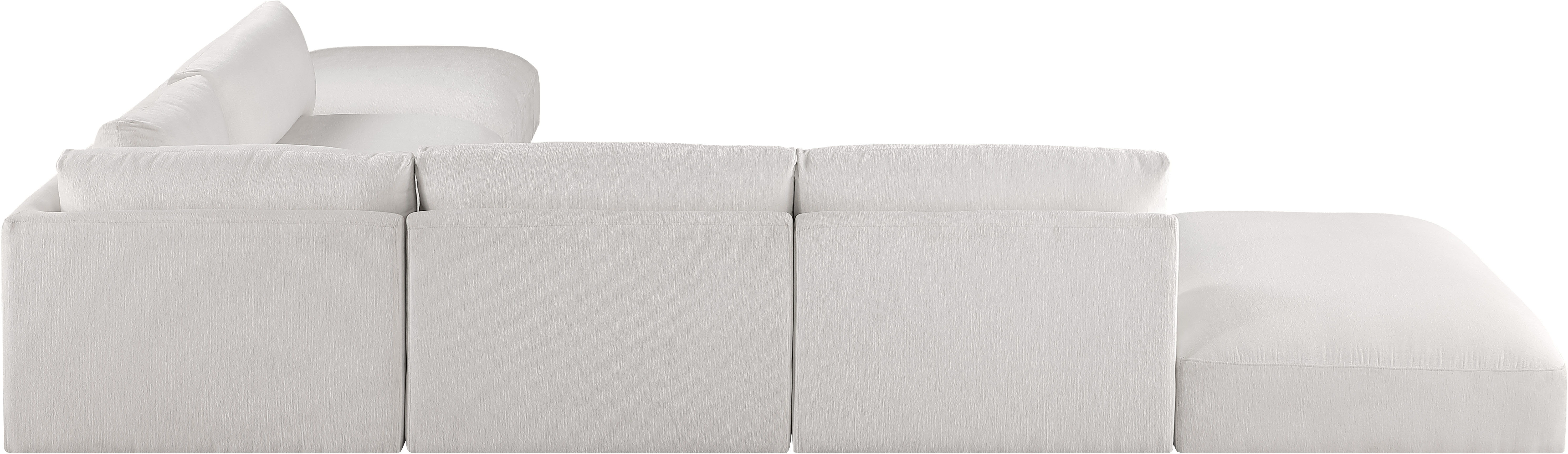 Ease - 7 Piece Modular Sectional - Cream