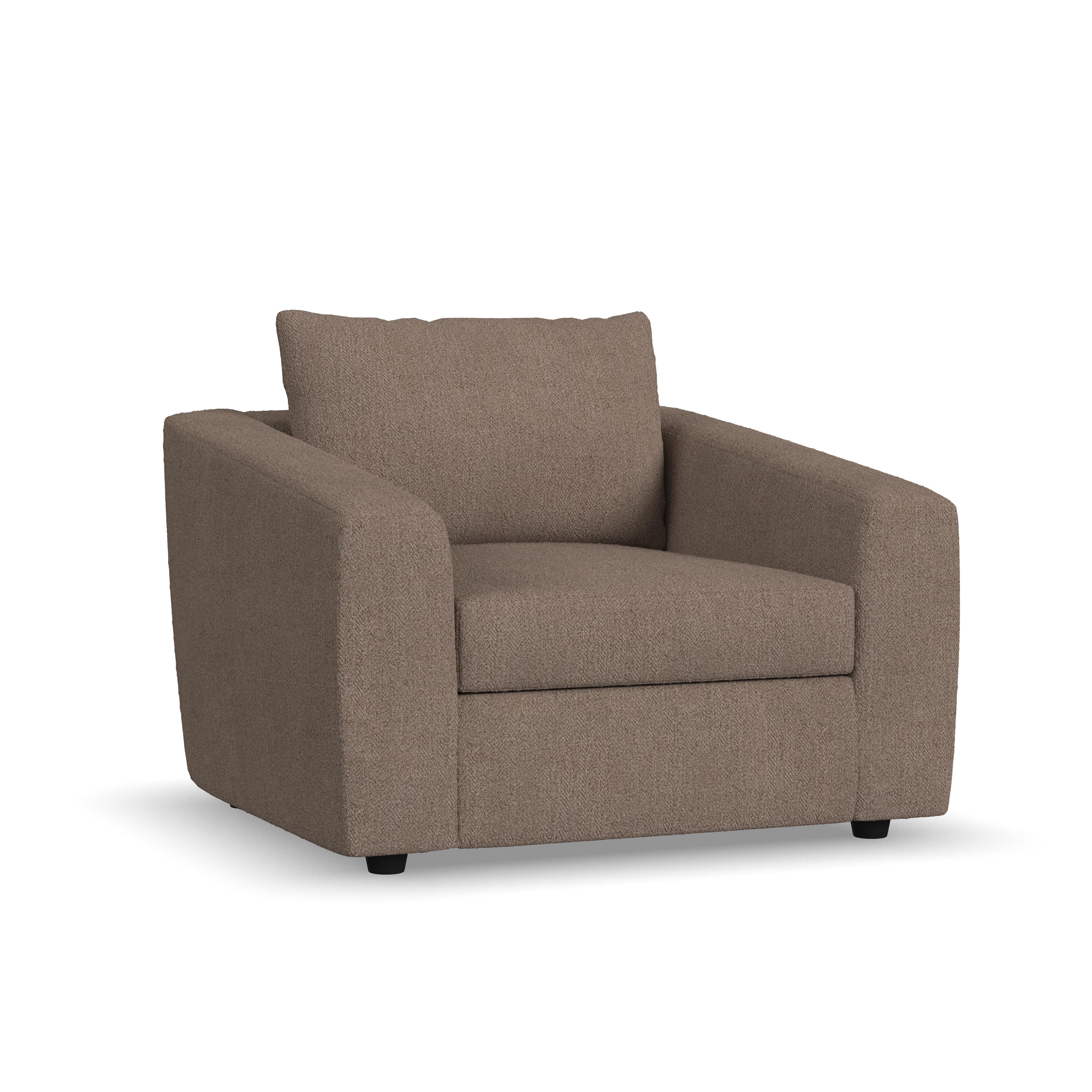 Chevy - Fabric Dining Chair - Brown, light brown