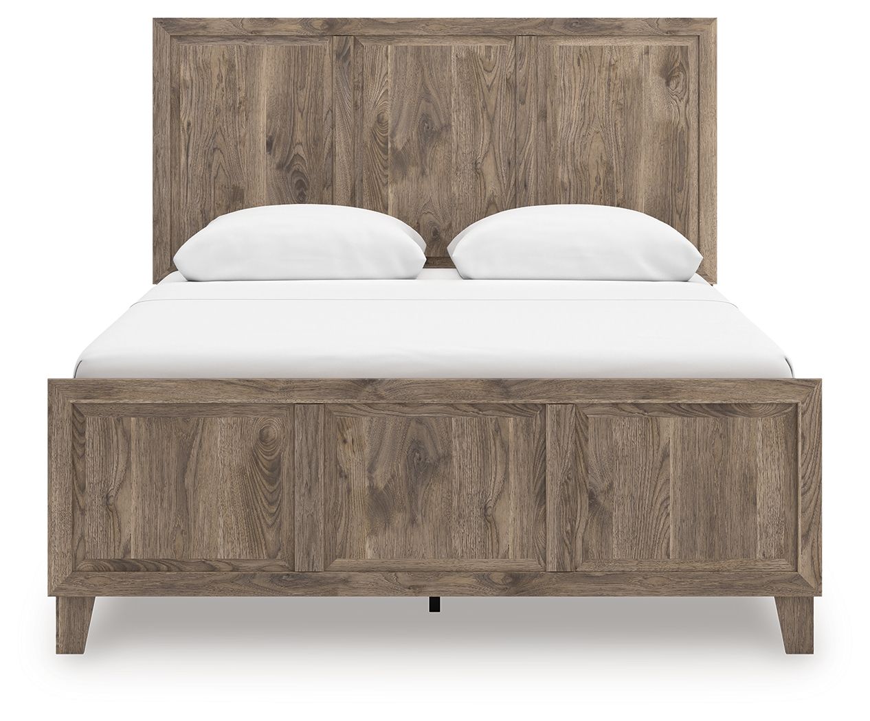 Rusticott - Queen Panel Bed - Brown