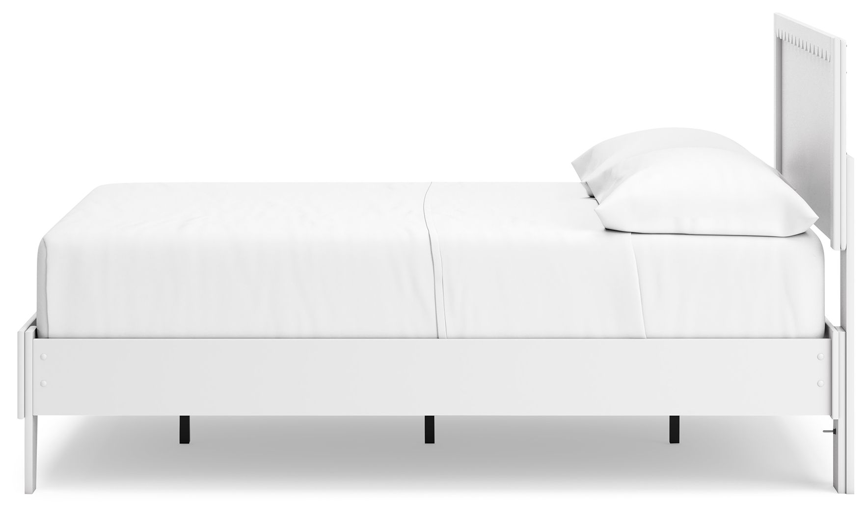 Hallityn - Full Panel Platform Bed - White, white, view 6
