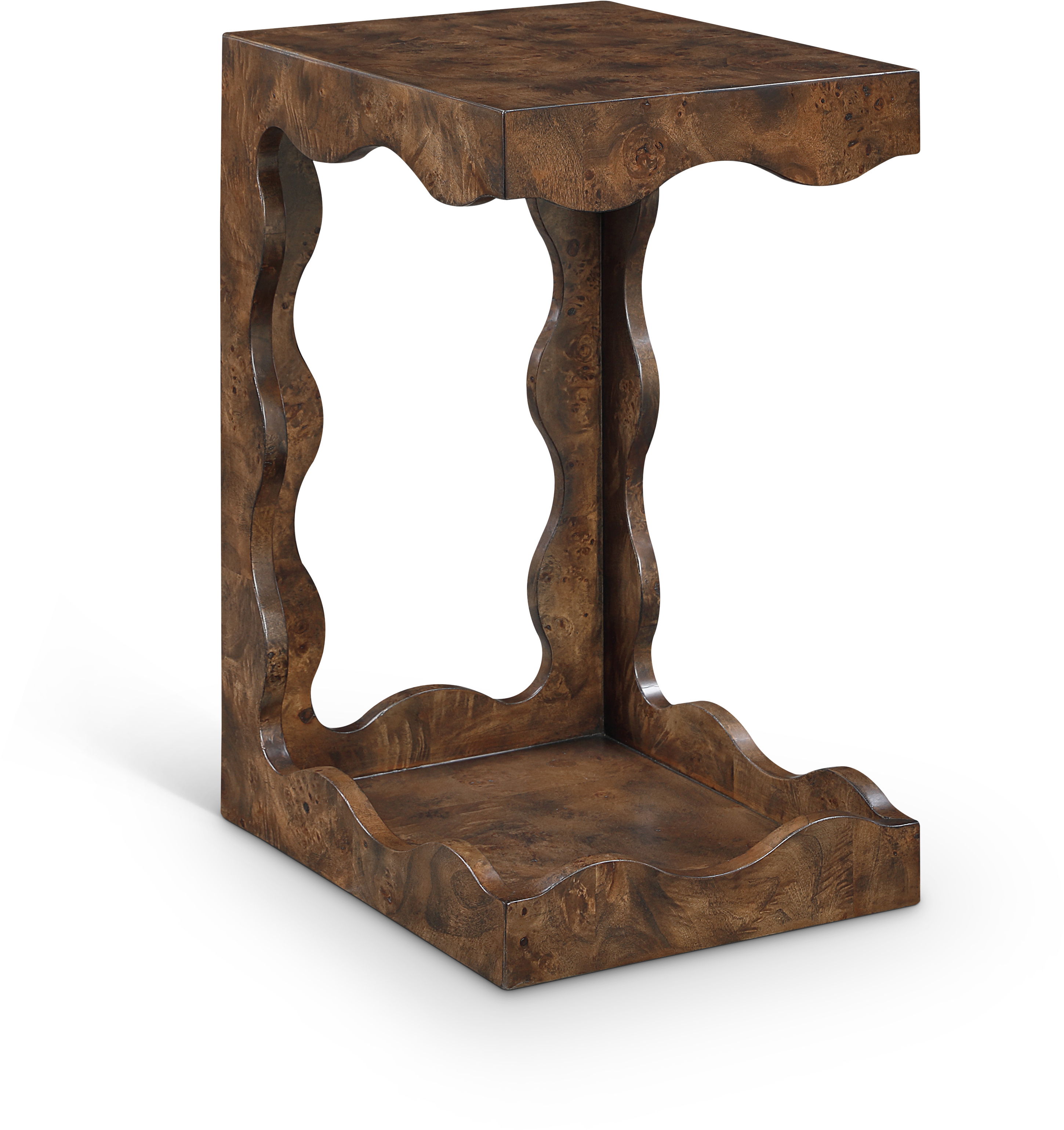 Vassa - Burl Veneer End Table - Brown