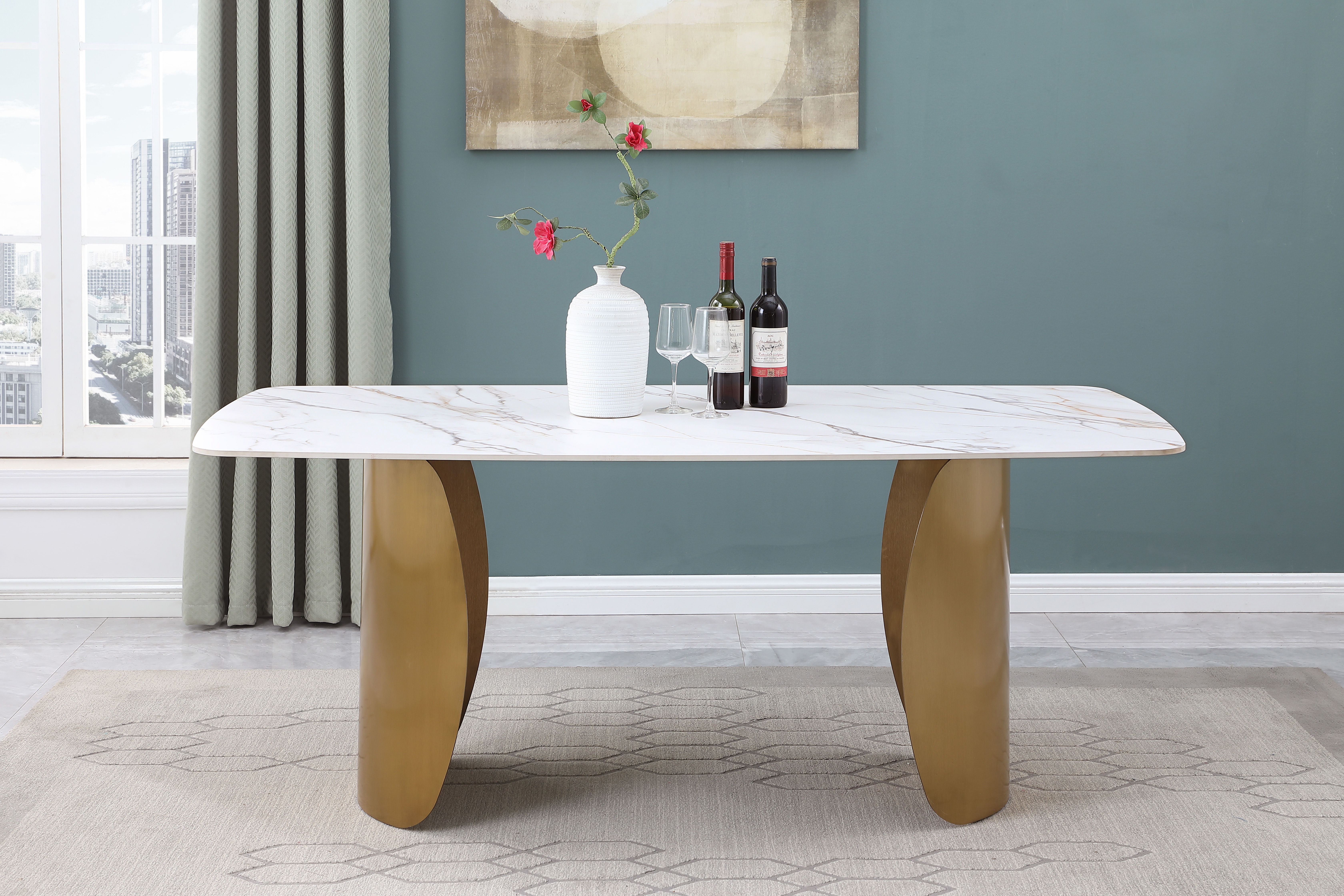 Niya - Dining Table - White