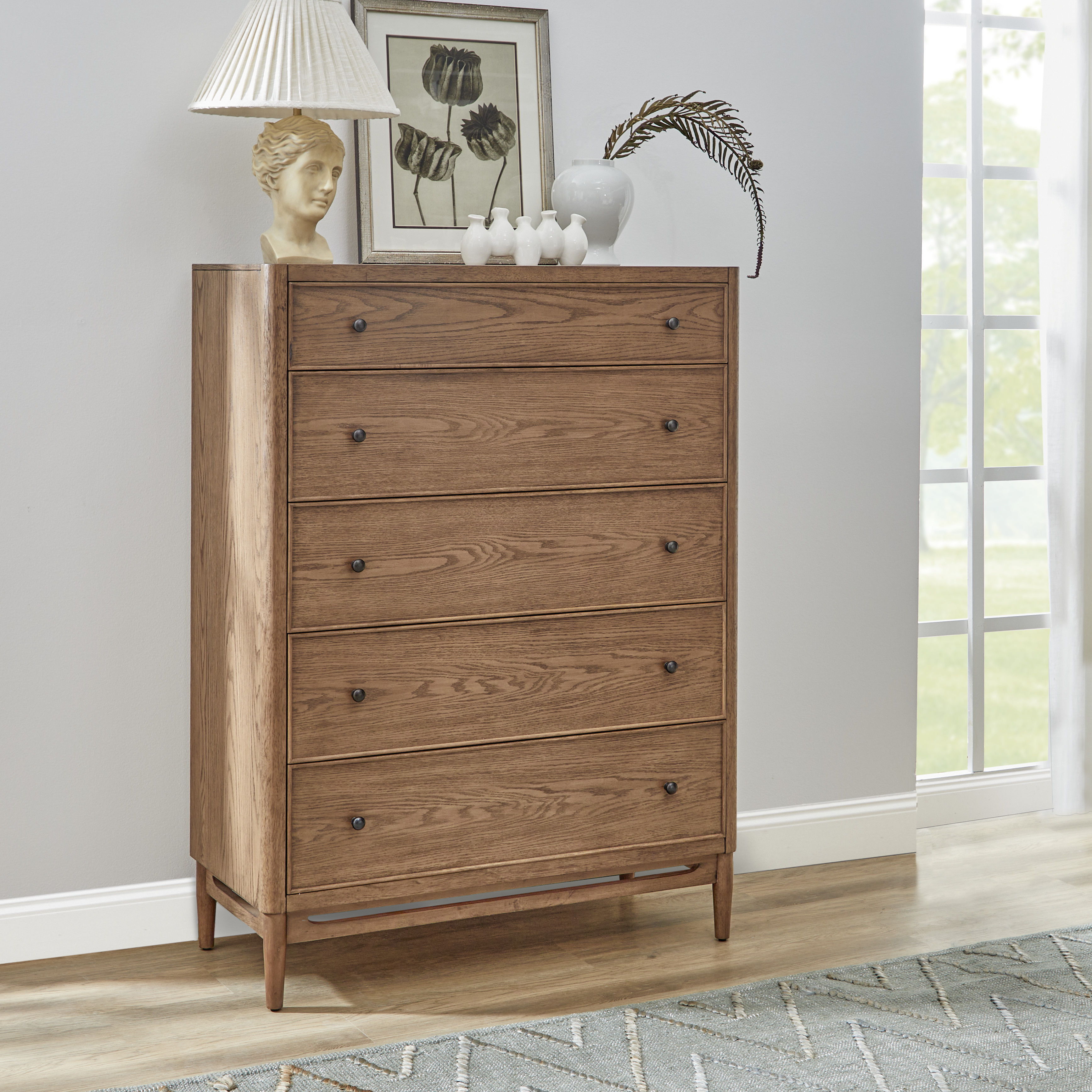 Verona - Drawer Chest - Light Brown, light brown