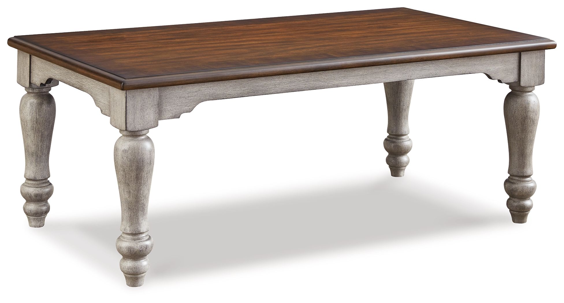 Ashley Lodenbay Rectangular Cocktail Table - Antique Gray/Brown