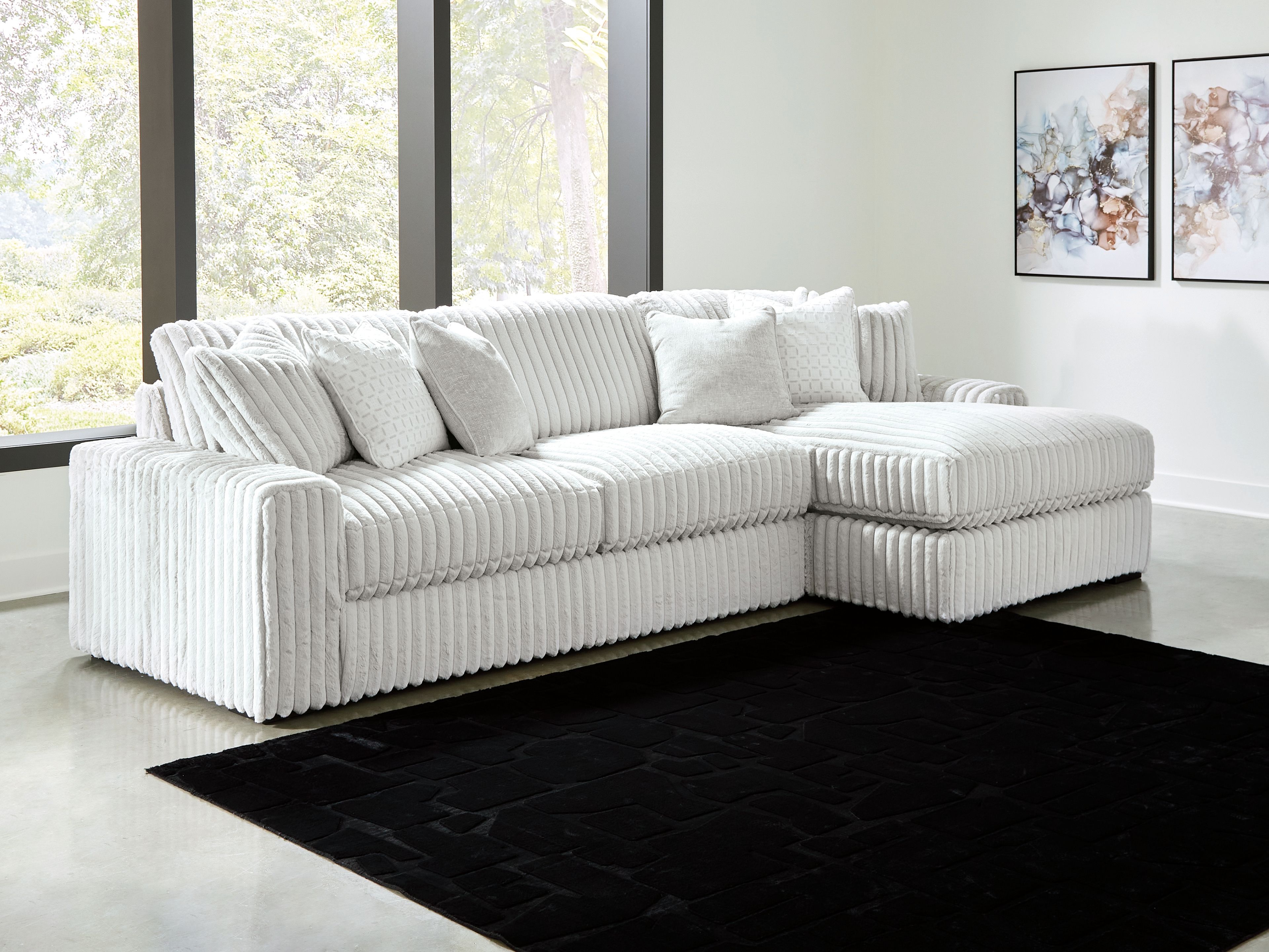 Ashley Furniture Stupendous - 2-Piece Sectional With RAF Corner Chaise - Alloy - Image 4