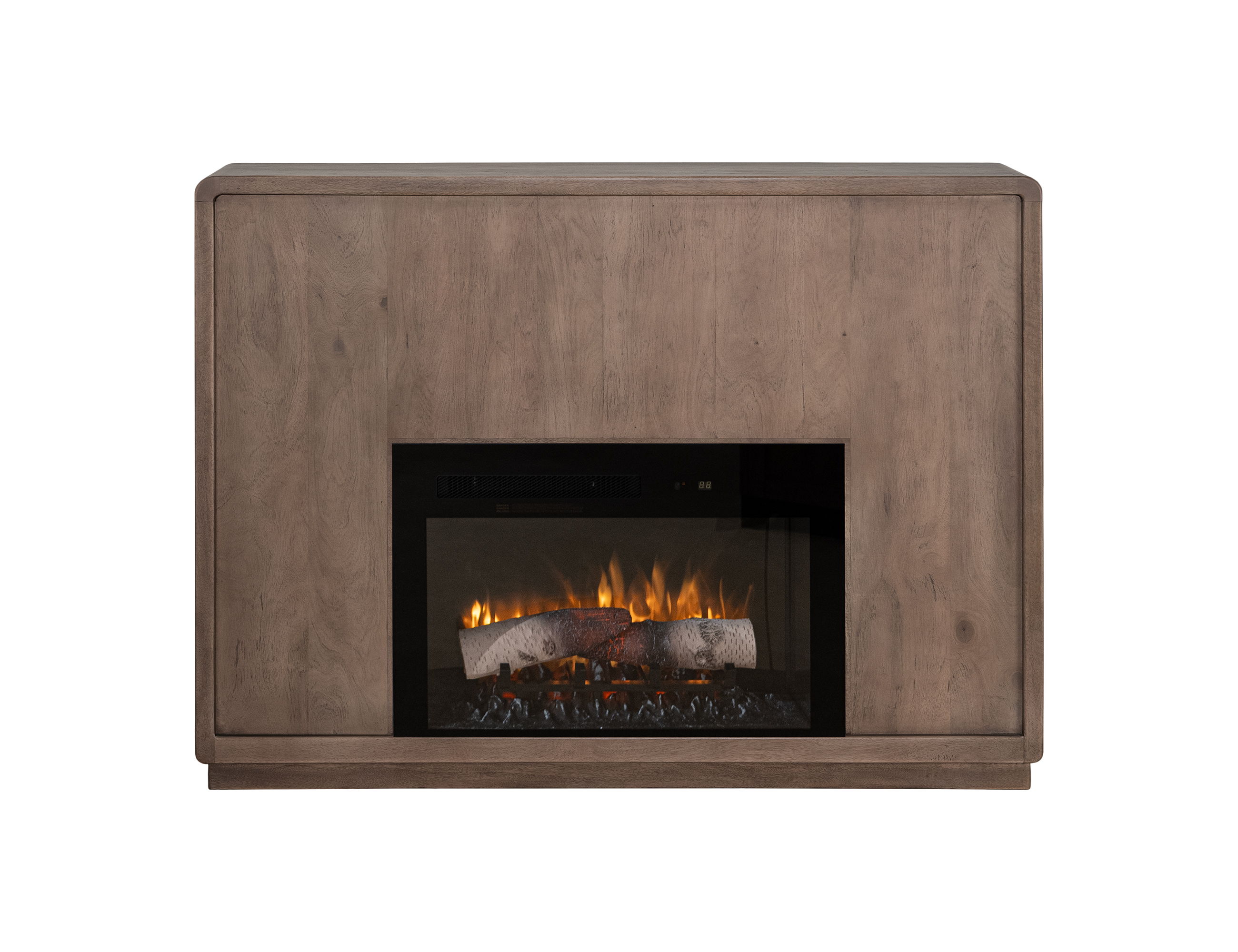 International Furniture Direct Mezquite - Electric Fireplace - Brown