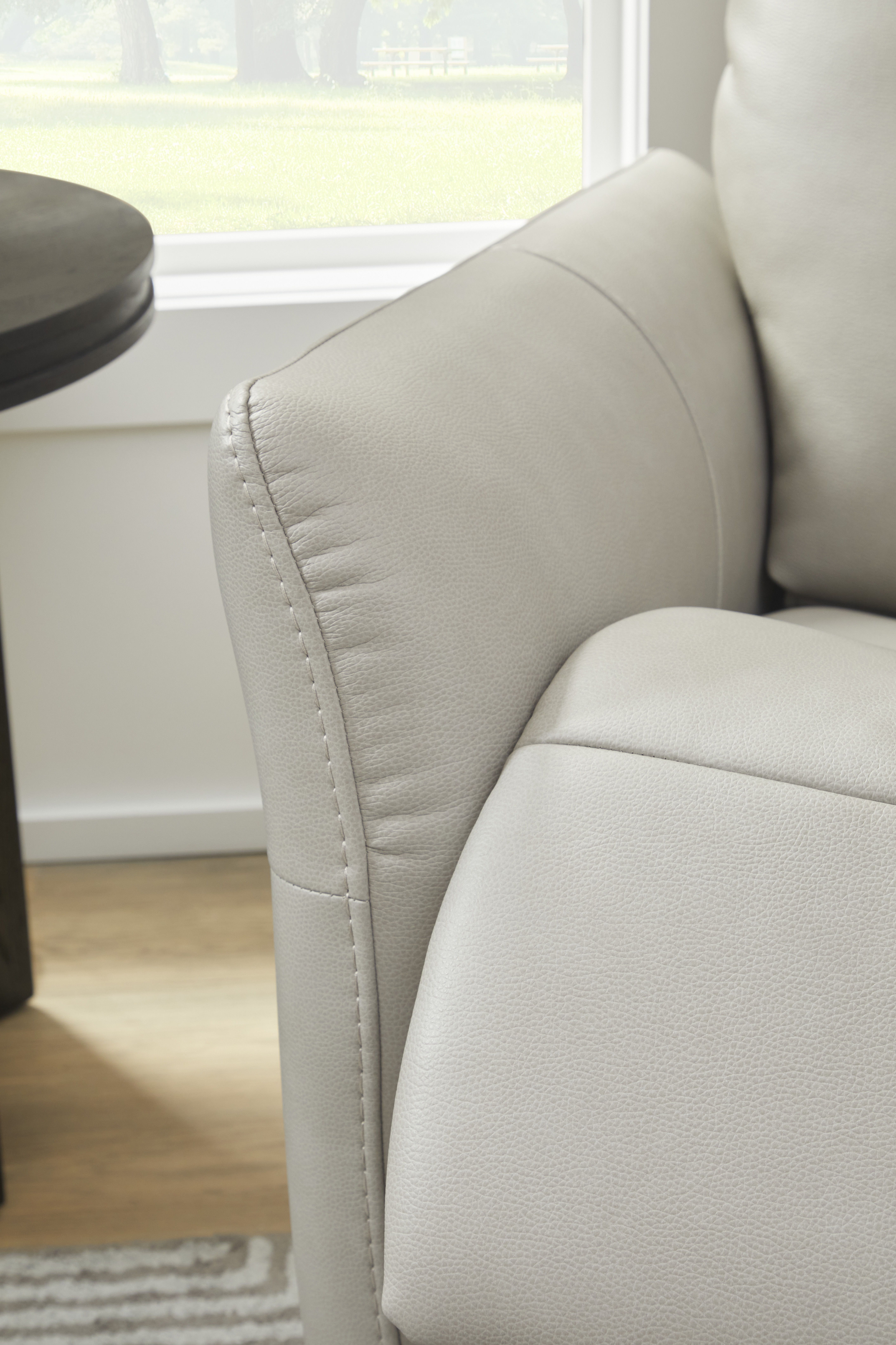 Artemis - Power Rocking Recliner With Power Headrest, Lumbar, Heat & Massage - Dove, light gray, view 6