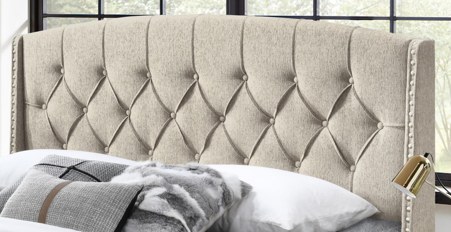 B596 - King Bed - Beige