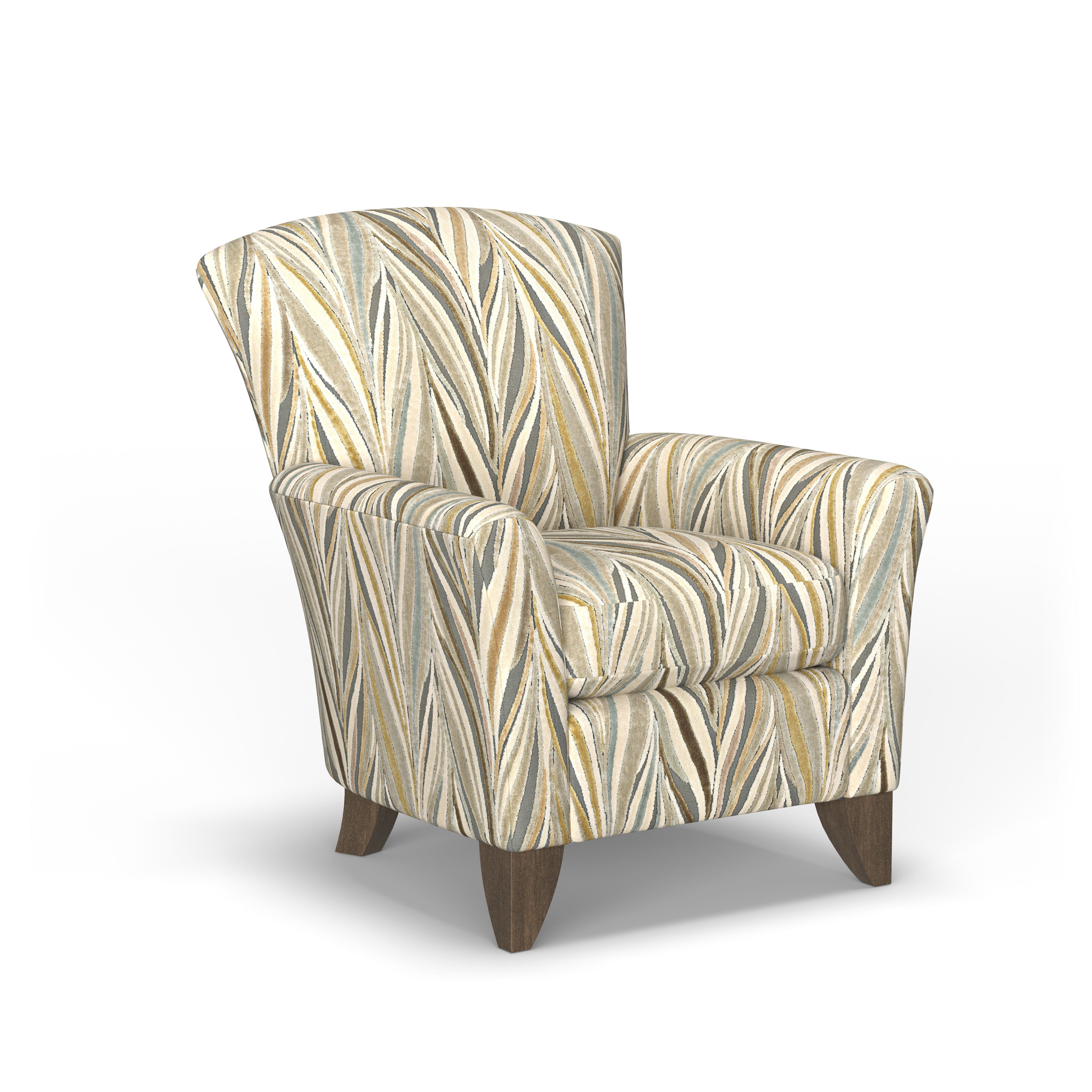 Jupiter - Fabric Chair, dark brown, view 3