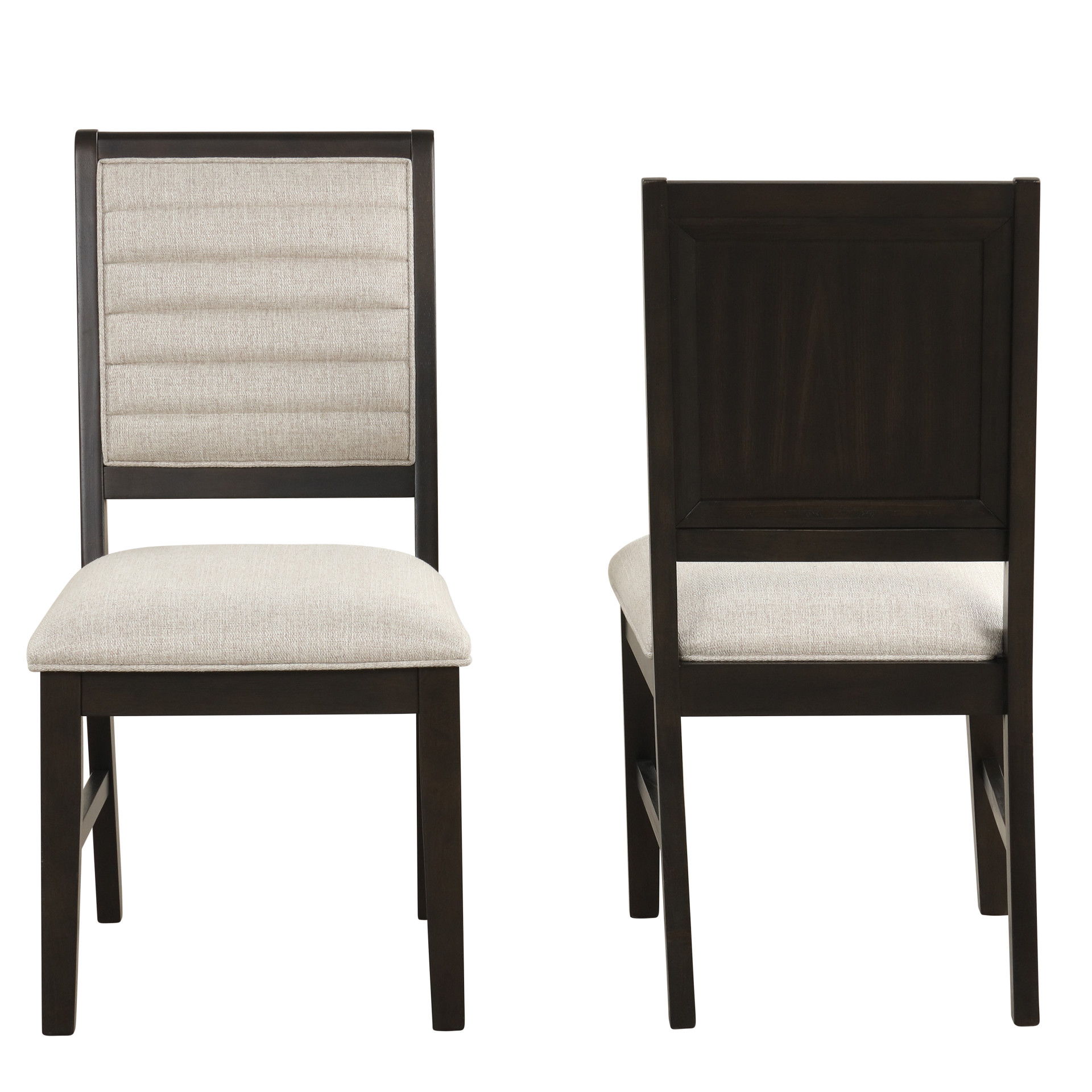 Plateau - Side Chair (Set of 2) - Rustic Espresso, white, view 6