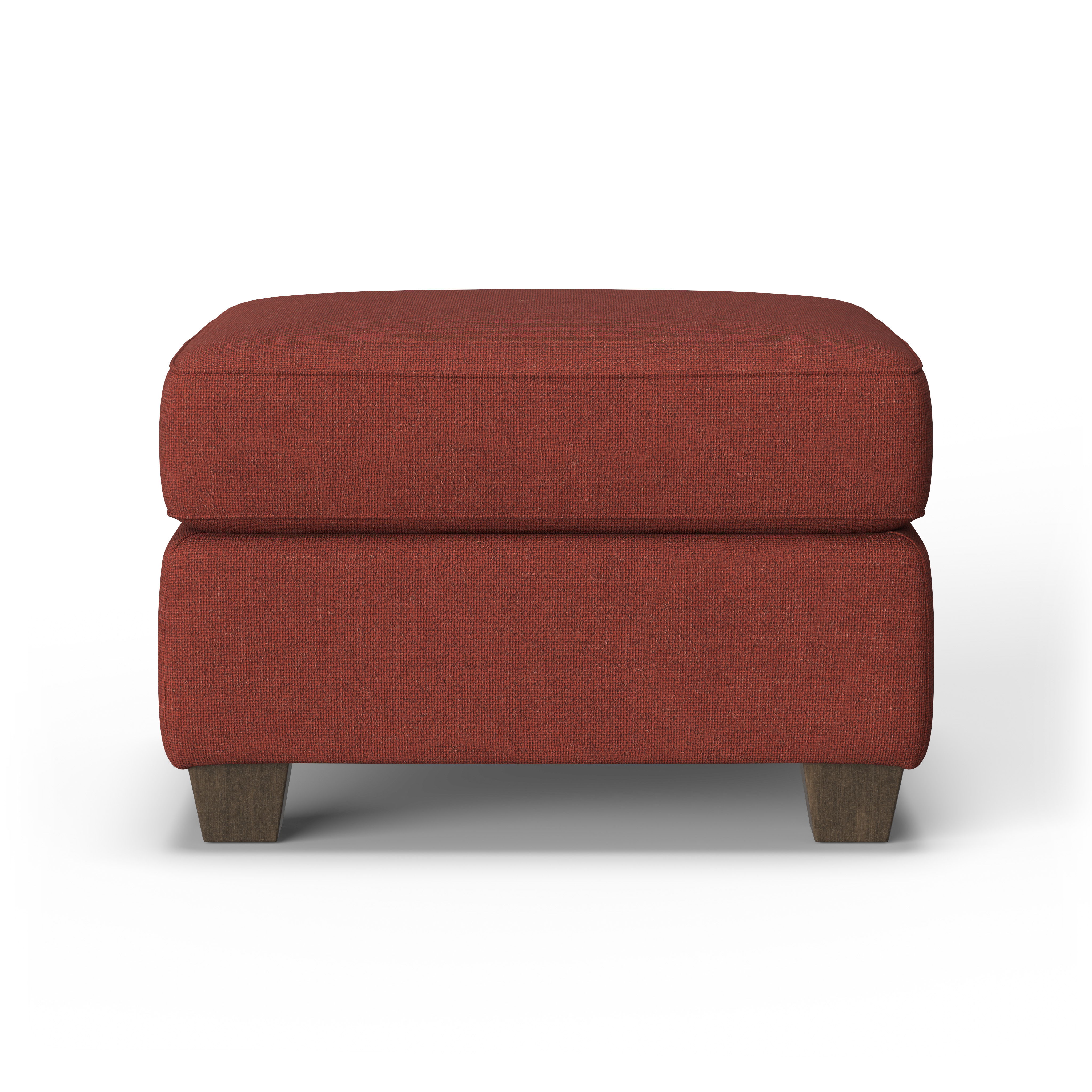 Kingman - Fabric Ottoman, red, view 7