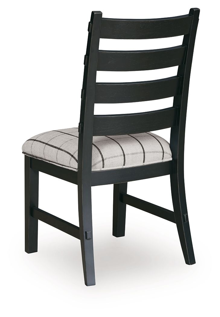 Ashley Furniture Ridgester - Dining Upholstered Side Chair (Set of 2) - Beige / Black - Image 6