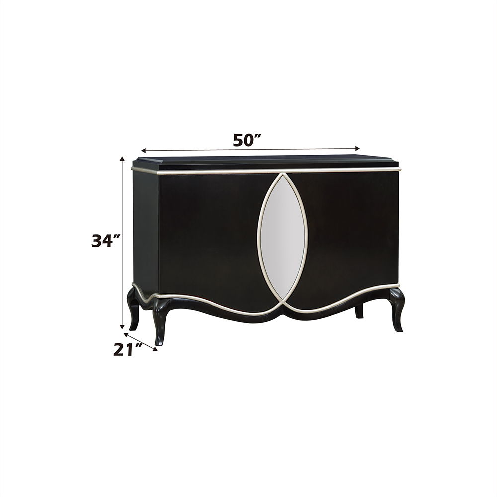 Ashor - Console Cabinet - Black, black, view 4