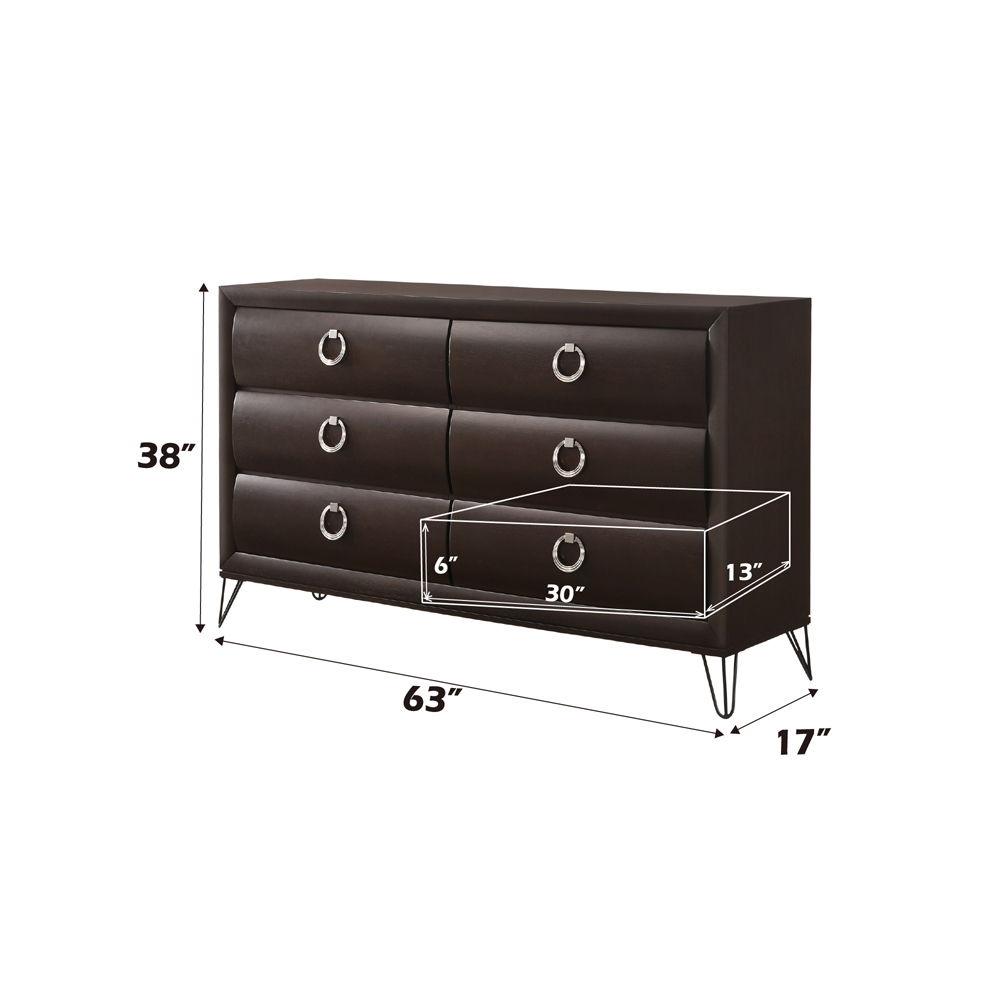 Tablita - Dresser - Dark Merlot, dark brown, view 2