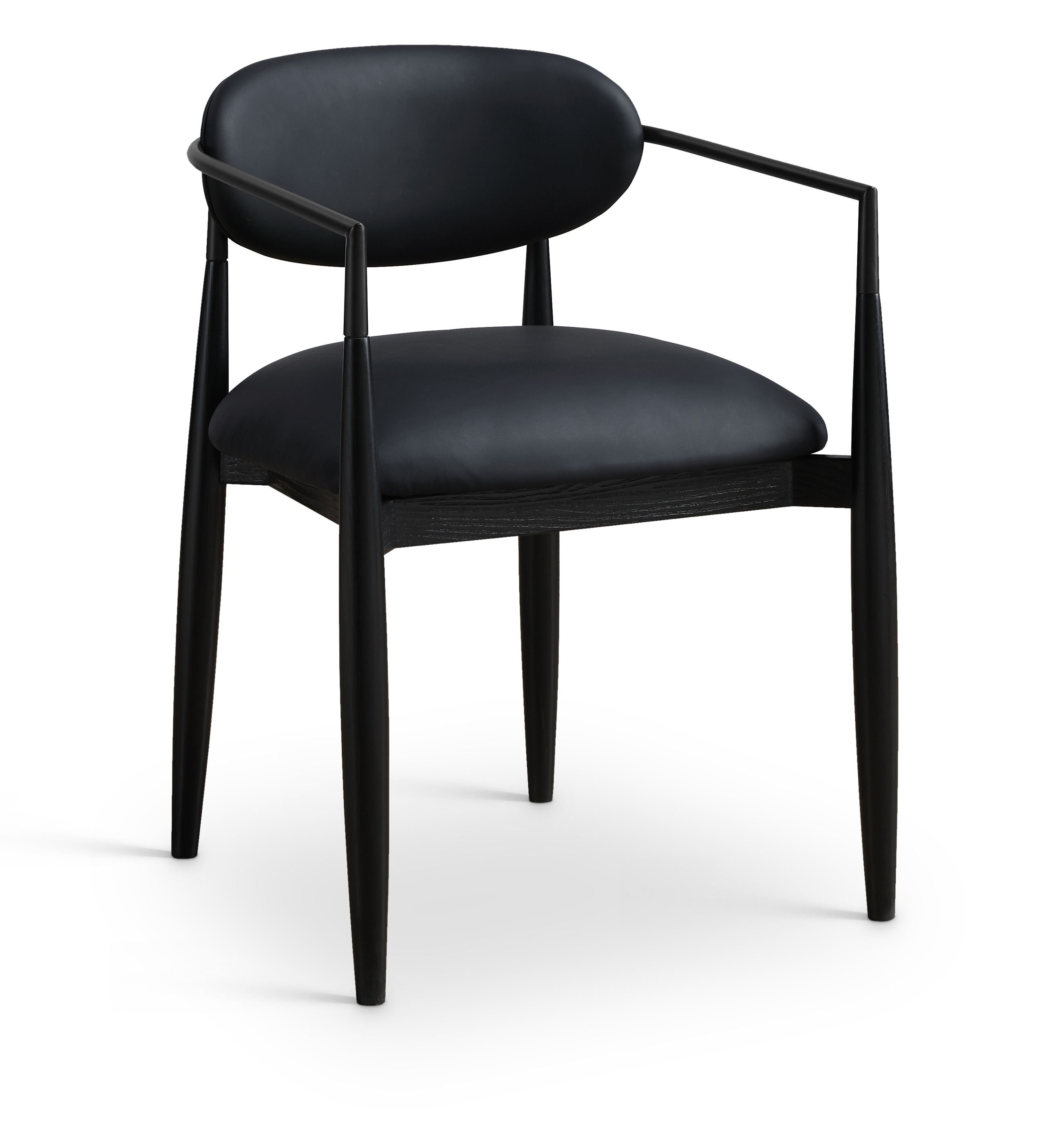 Riccio - Upholstered Dining Arm Chair (Set of 2) - Black