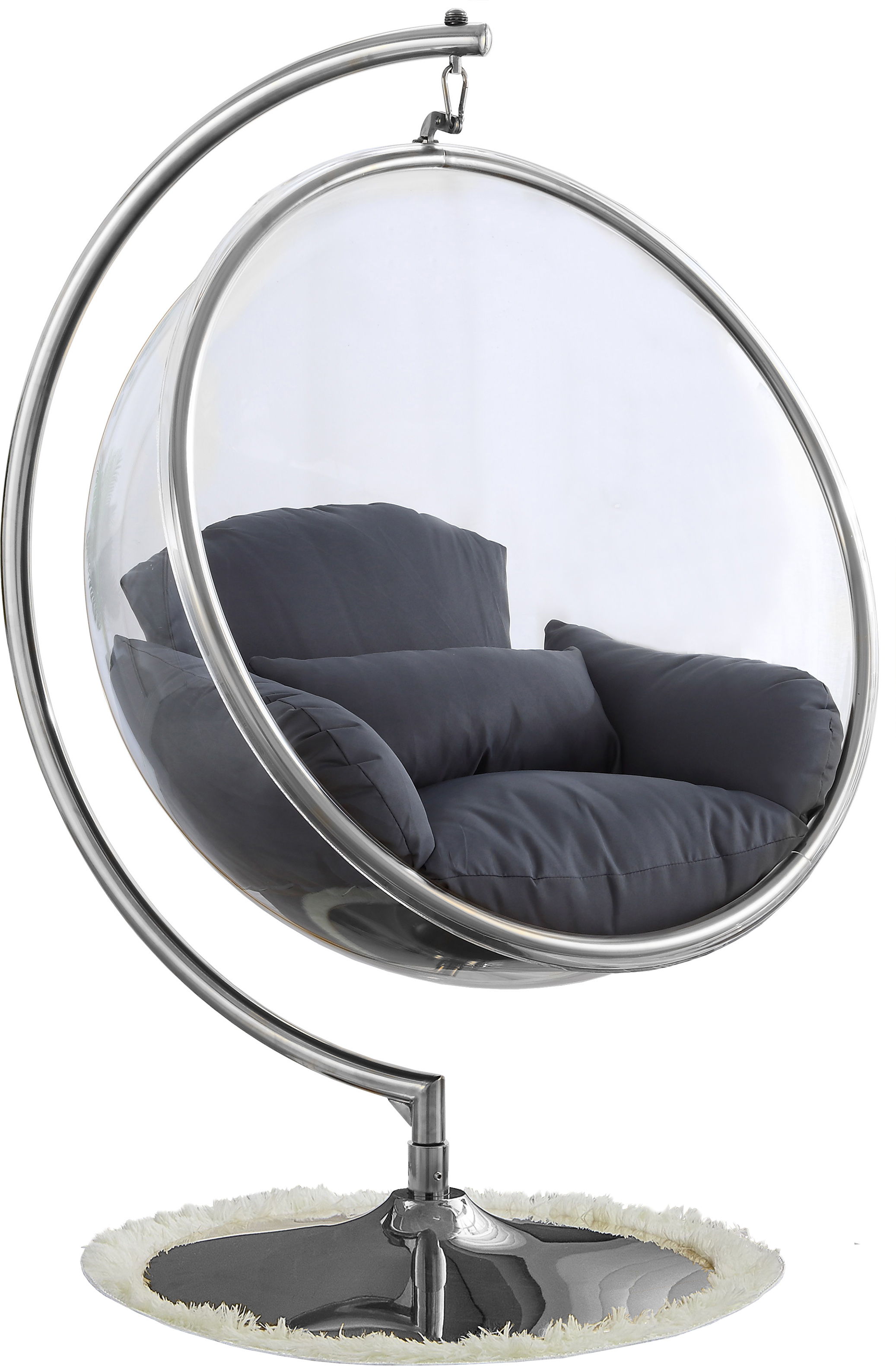 Luna - Fabric Swing Chair - Gray