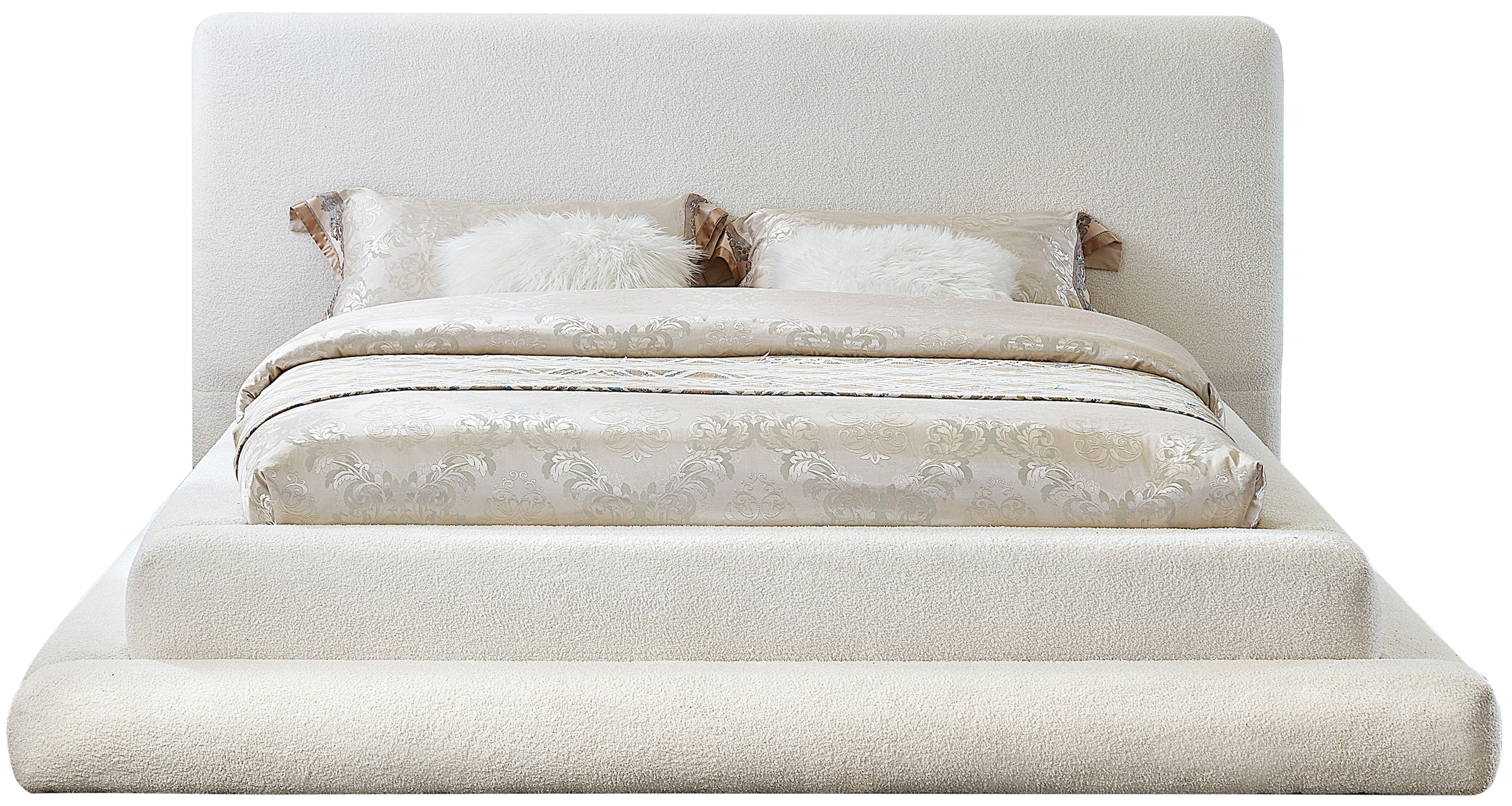 Dane - King Bed - Cream