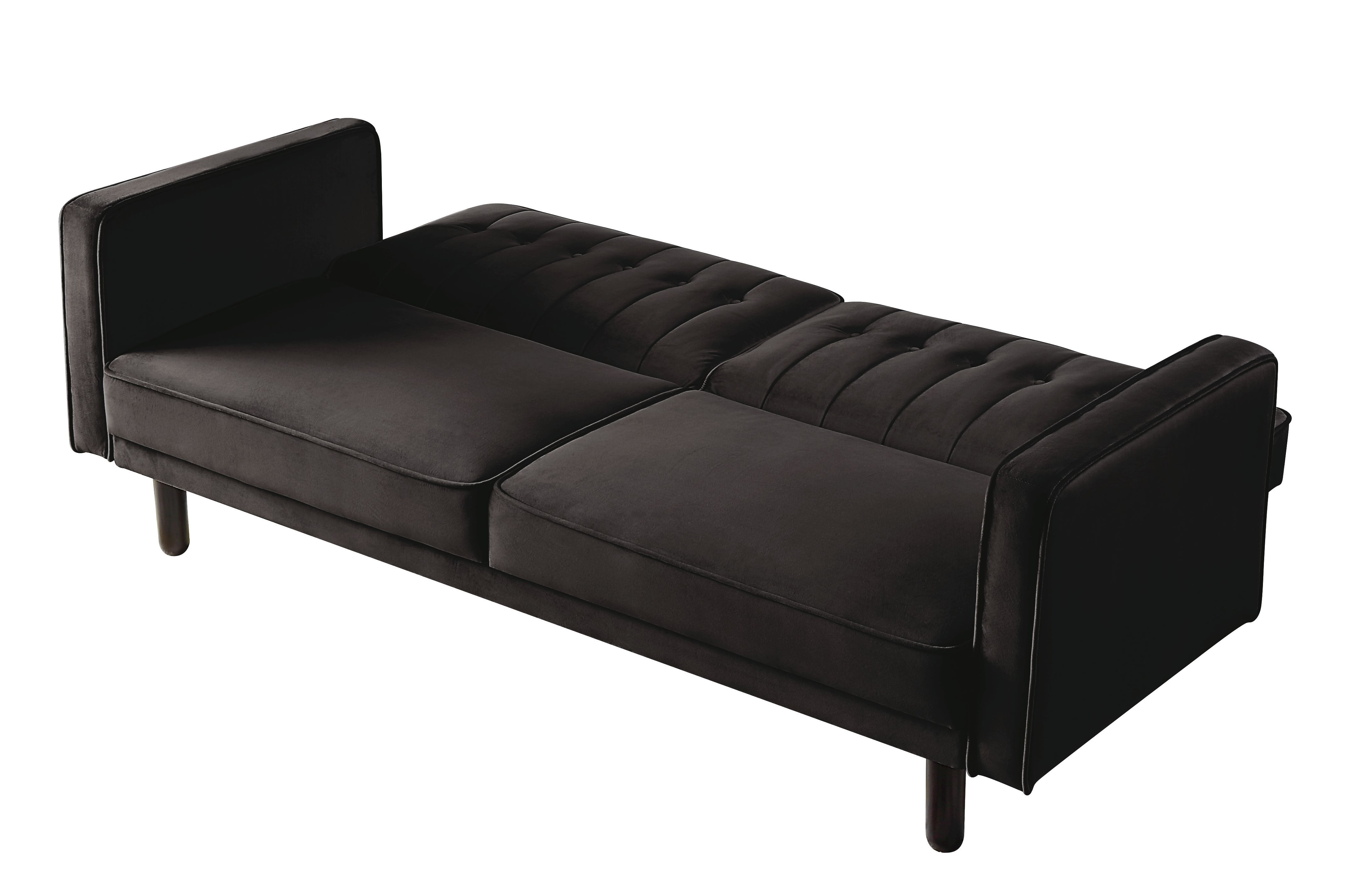 Qinven - Adjustable Sofa - Dark Brown Velvet, dark brown, view 5