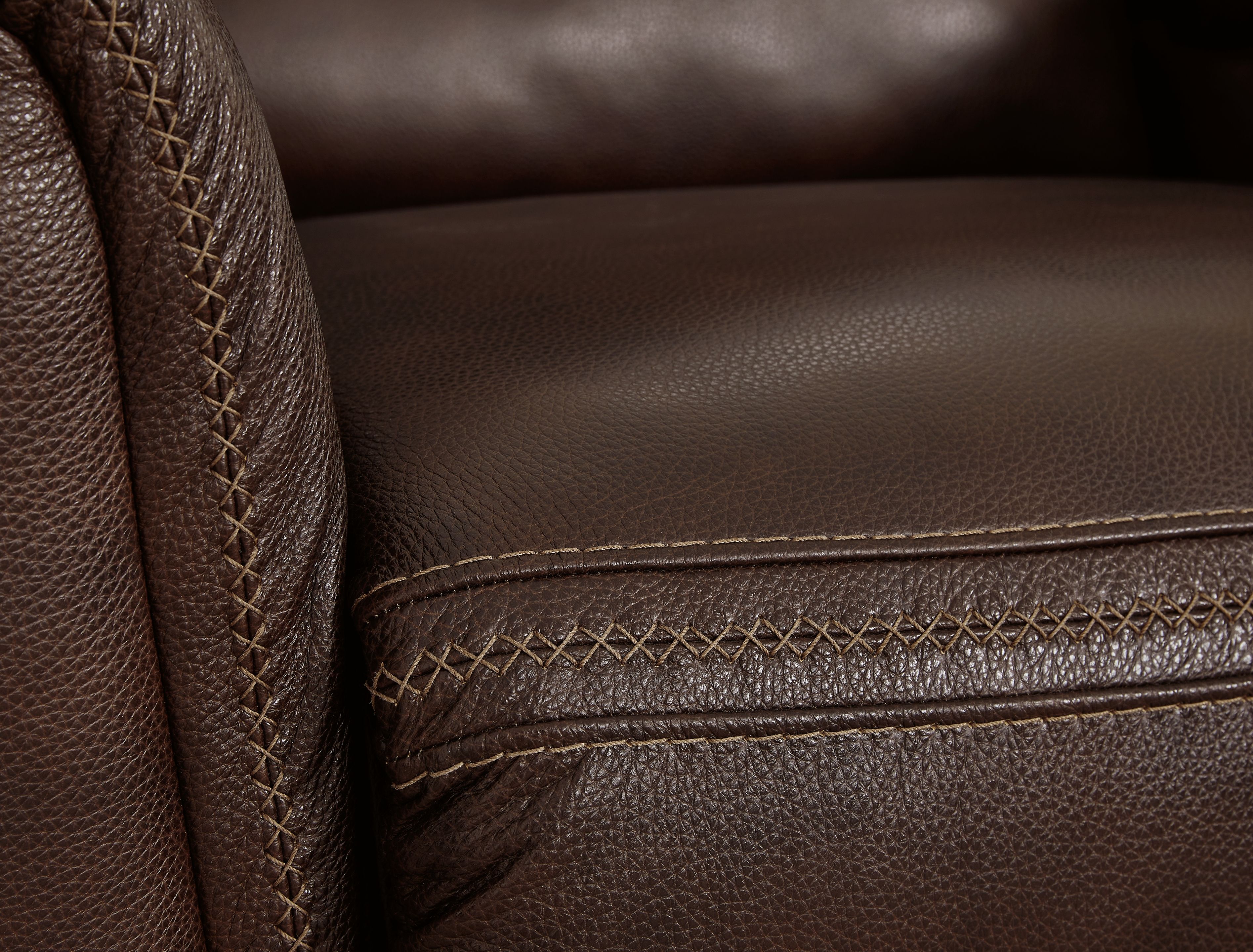 Ashley Furniture Alessandro - PWR REC Loveseat/Con/Adj HDRST - Walnut - Image 9