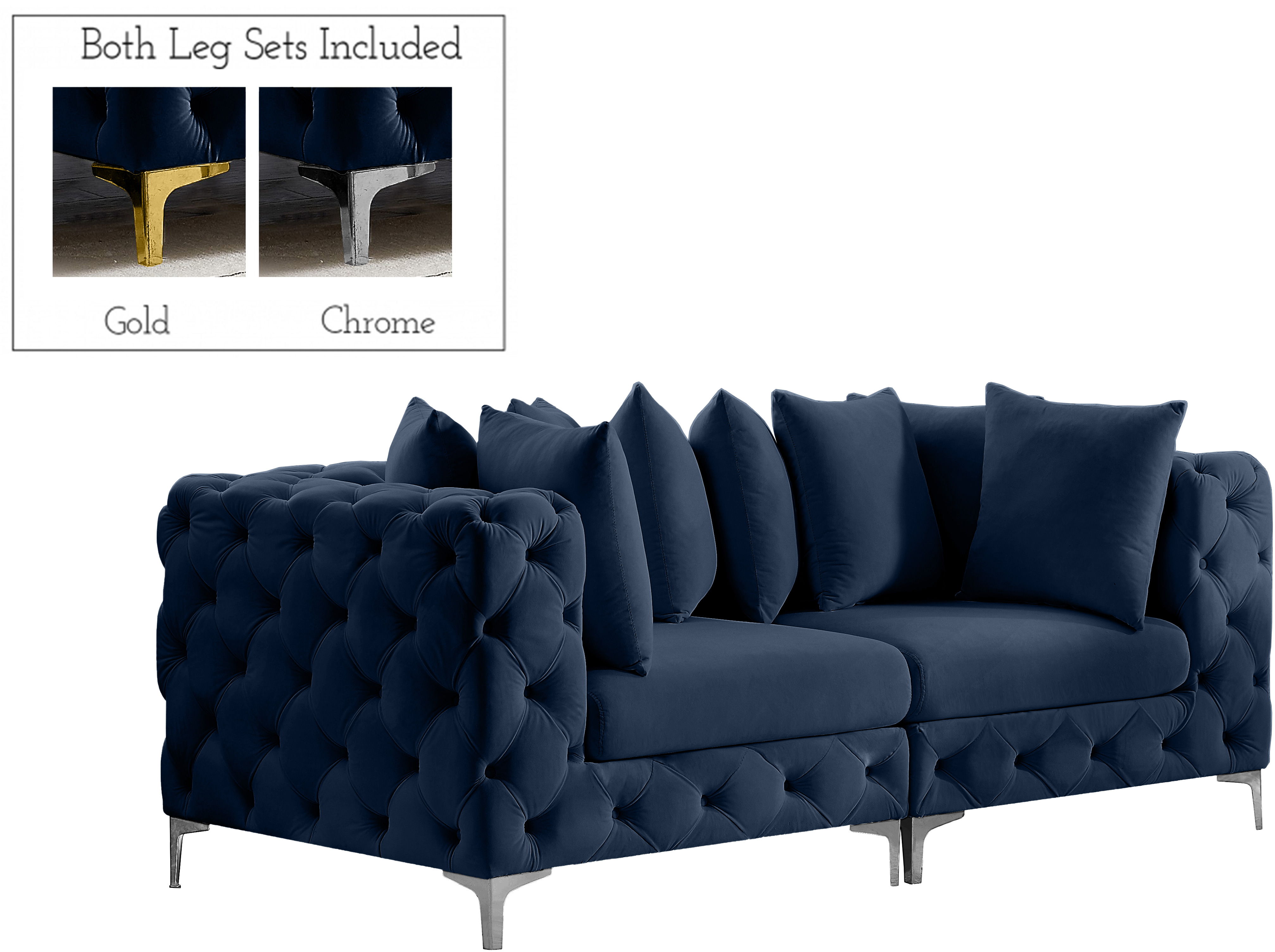 Tremblay - 2 Piece Modular Sofa - Navy
