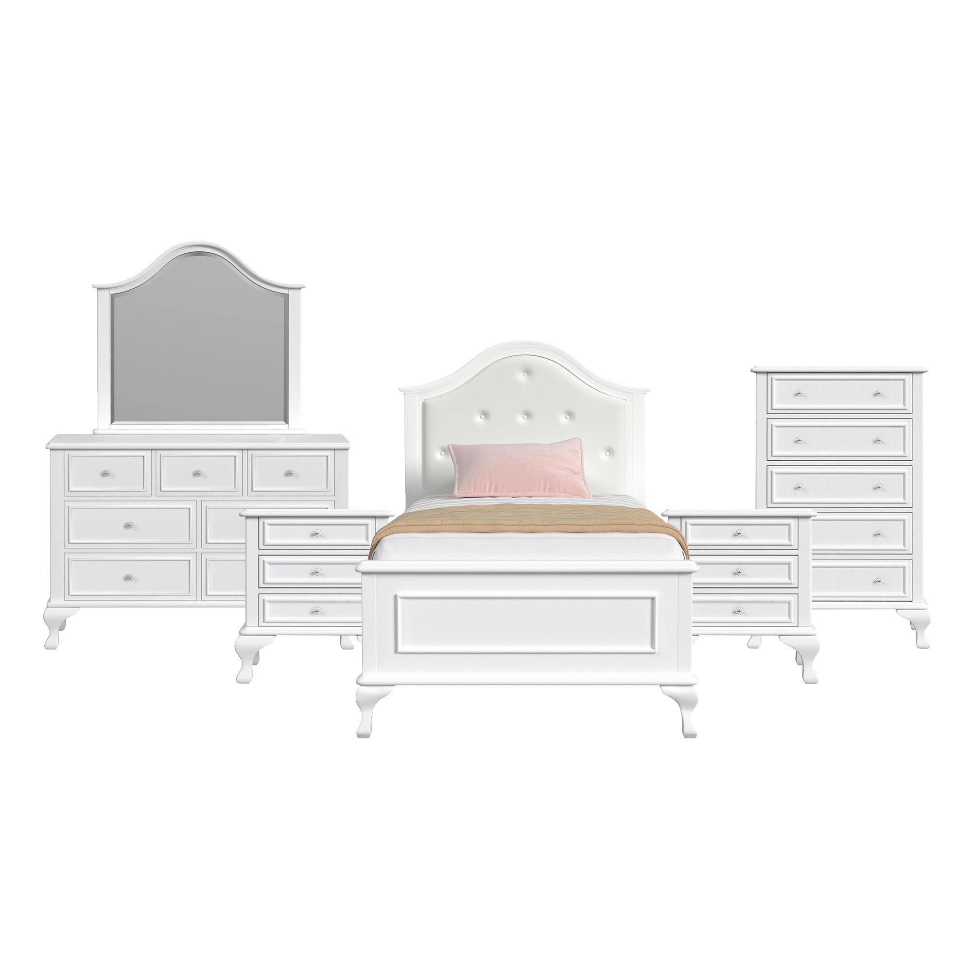 Twin · 6 Pc · Bedroom Set
