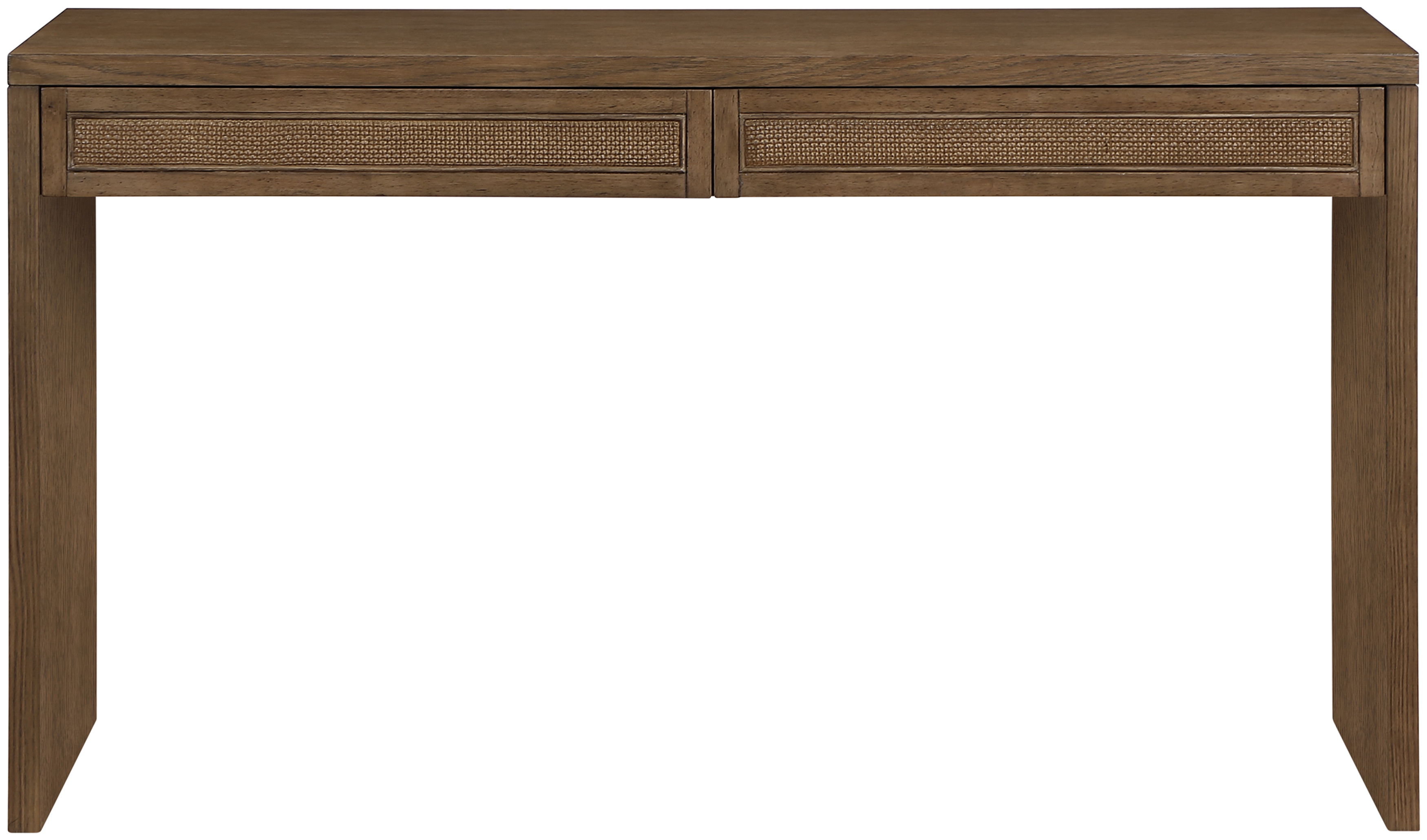Avro - Solid Wood And Oak Veneer Desk - Brown