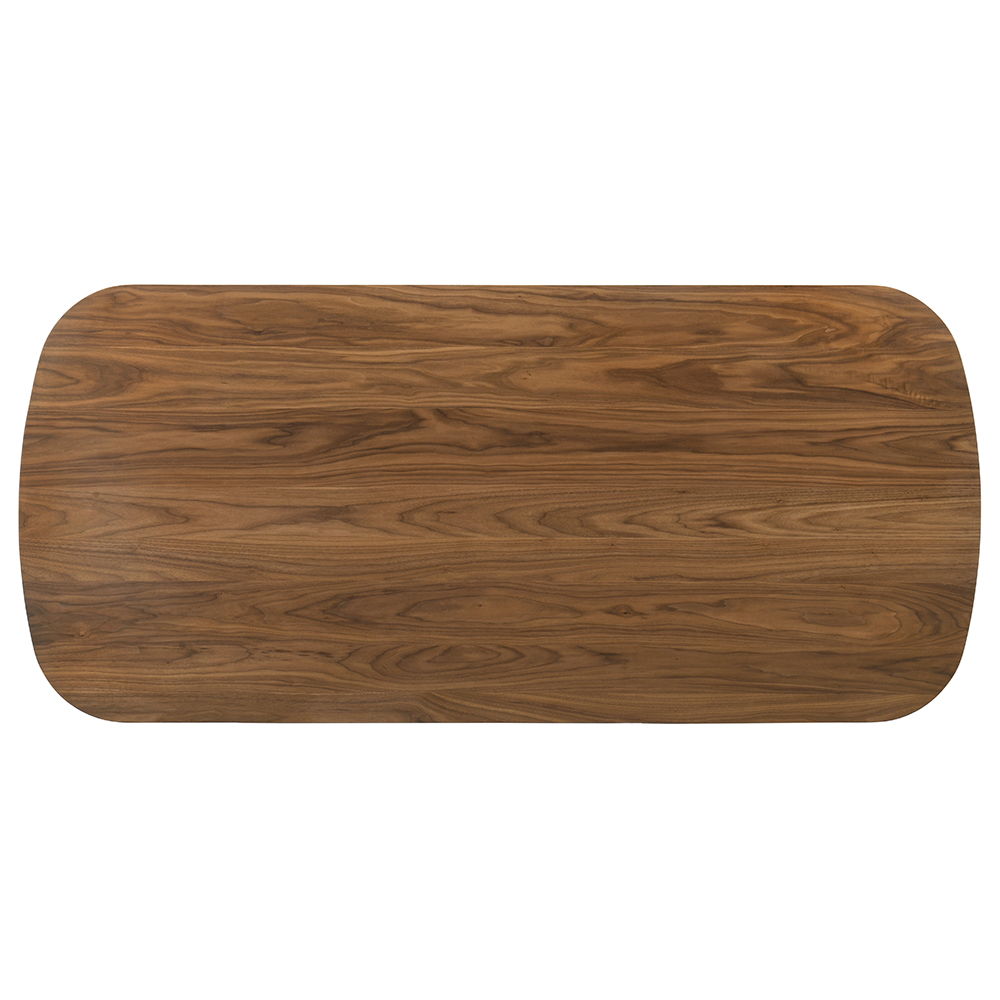 Delina - Dining Table - Walnut, dark brown, view 3