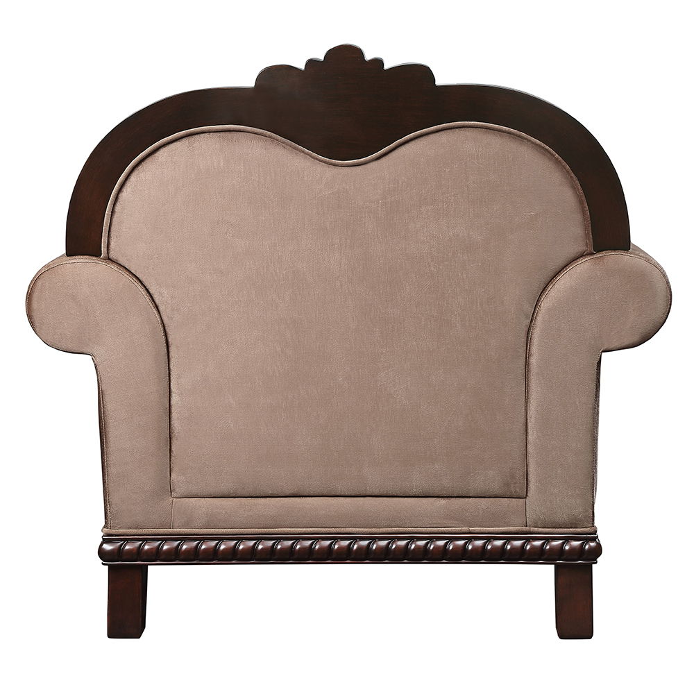 Chateau De Ville - Chair With Pillow (Same Lv01590) - Fabric & Espresso, black, view 5