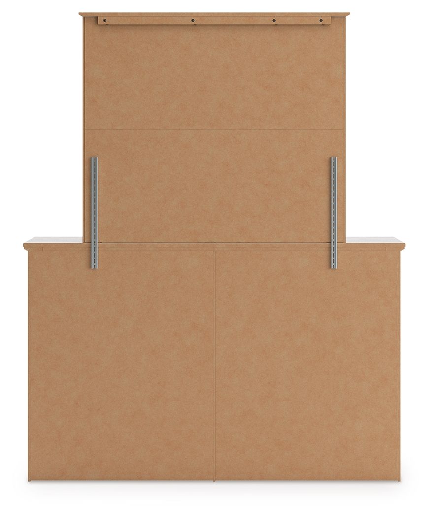 Ashley Furniture Makidern - Dresser And Mirror - Whitewash - Image 4