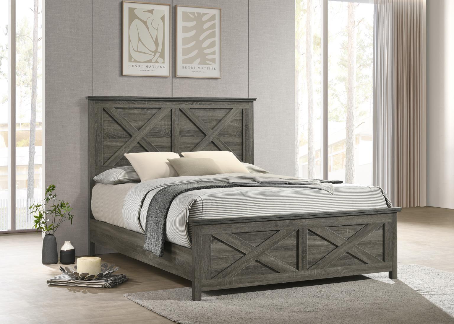 B522 - King Bed - Rustic Gray