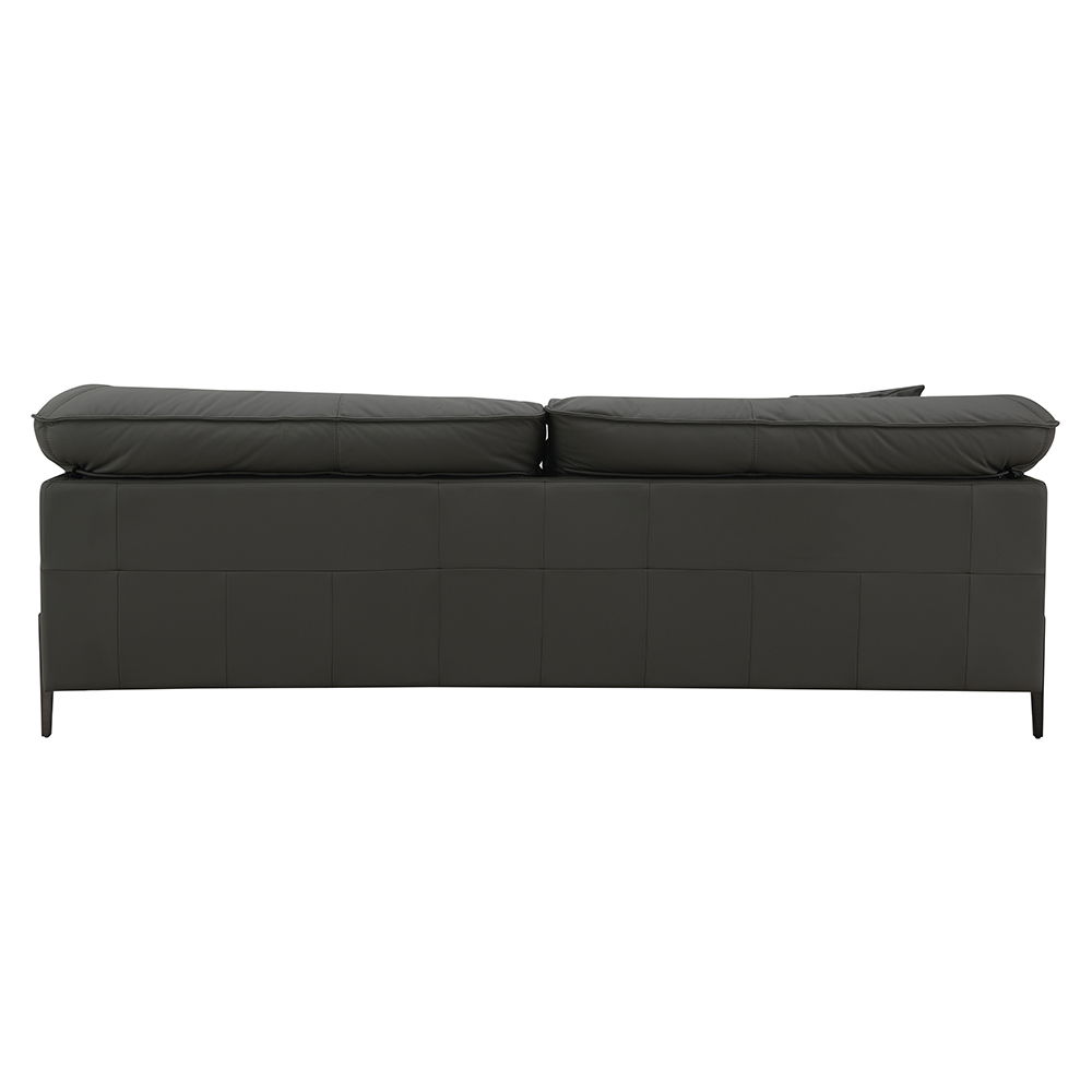 Tadi - Sofa - Black Top Grain Leather, black, view 3