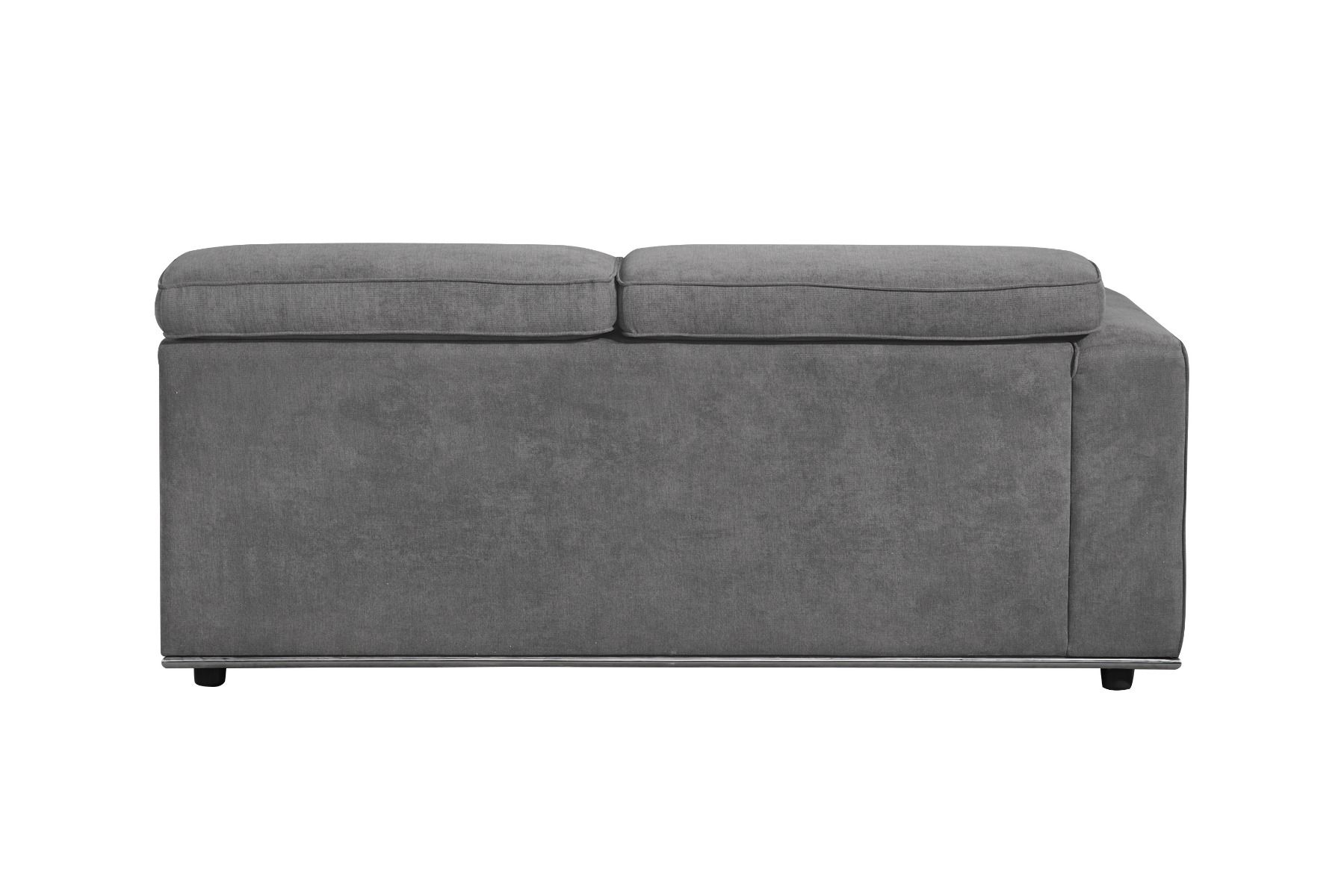 Alwin - Modular Lf Sofa - Dark Gray Fabric, dark gray, view 3