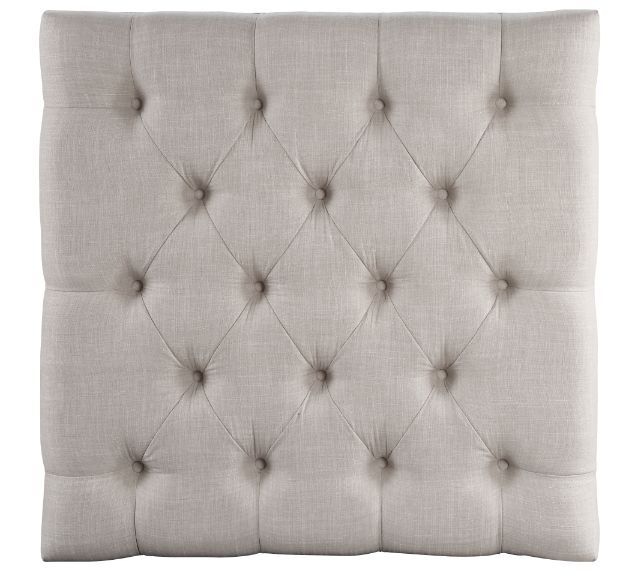 Aizen - Cocktail Ottoman - Beige Fabric & Espresso, beige, view 2