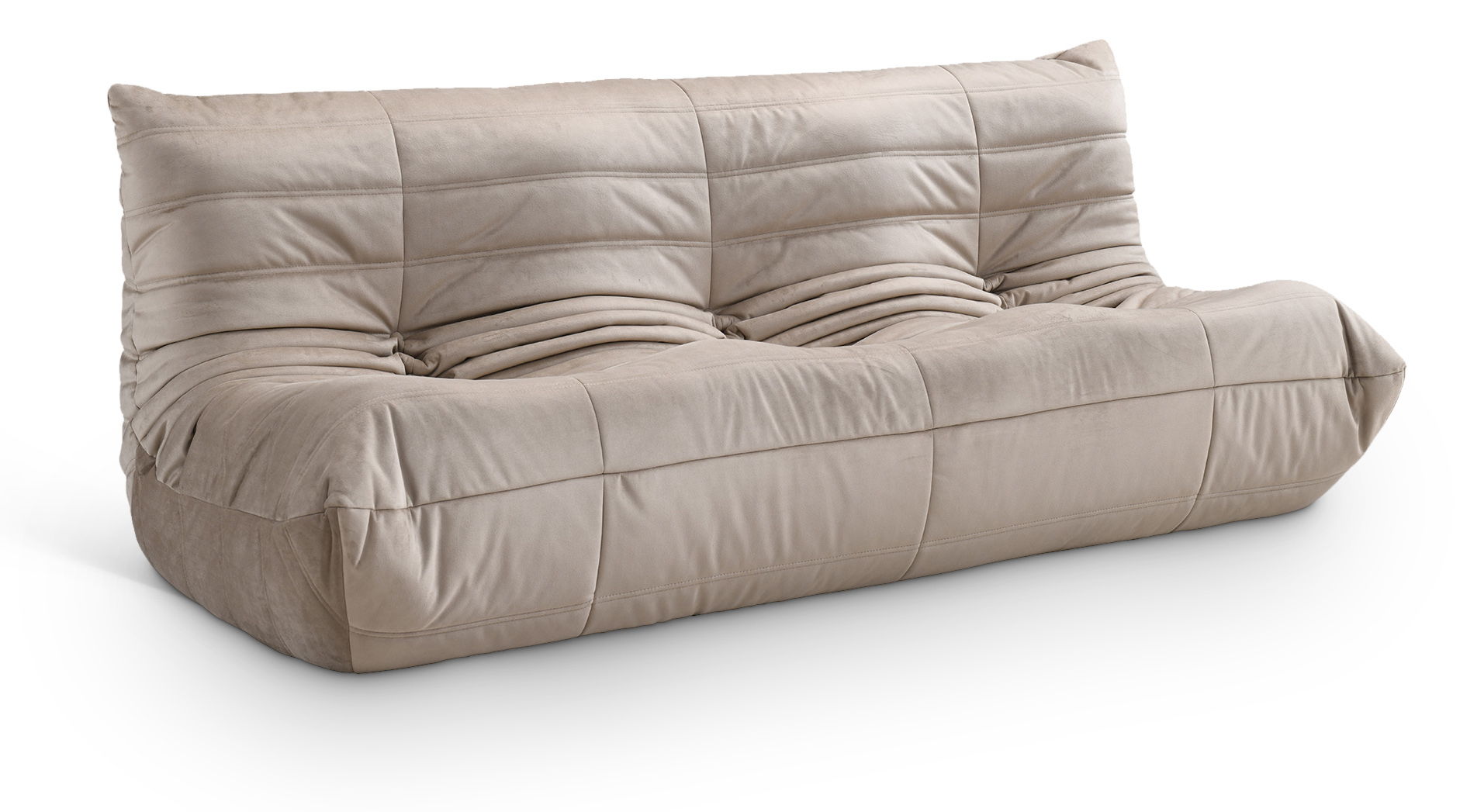 Relax - Velvet 77.75" Upholstered Sofa - Taupe