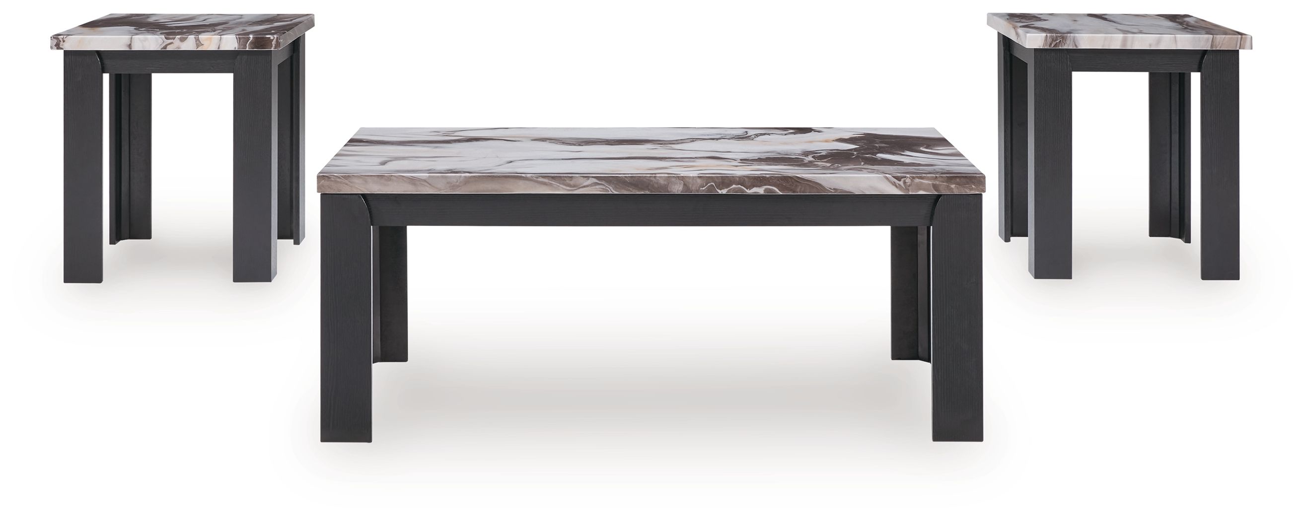 Ashley Furniture Jazmore - Occasional Table Set (Set of 3) - Dark Brown - Image 3