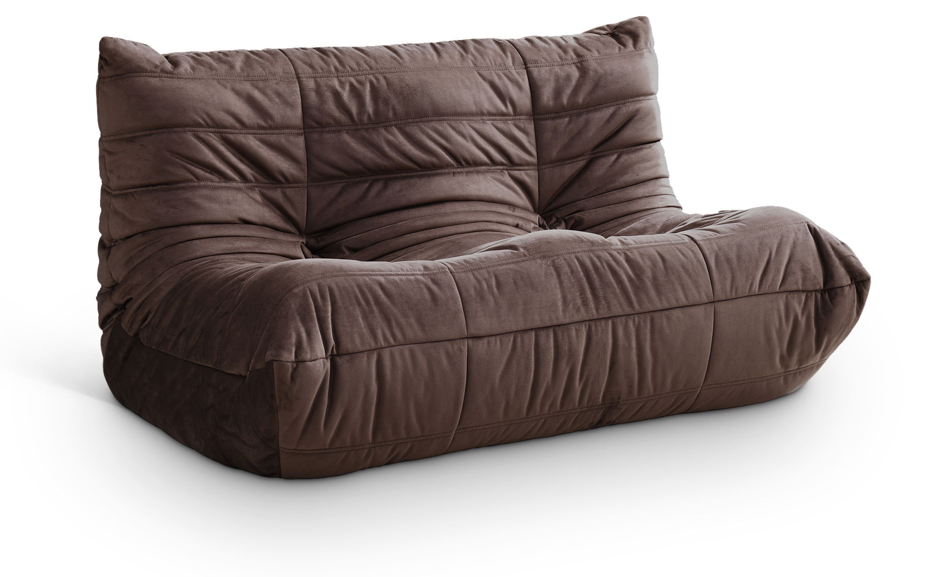 Relax - Velvet 54.75" Upholstered Loveseat - Brown