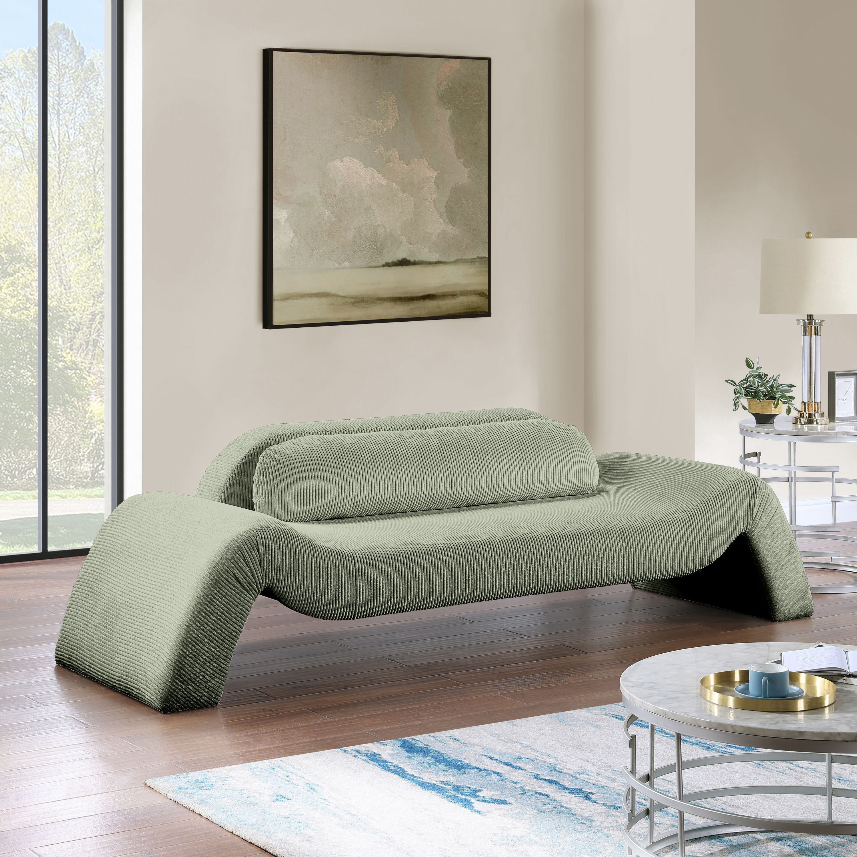 Austin - Corduroy Sofa - Green