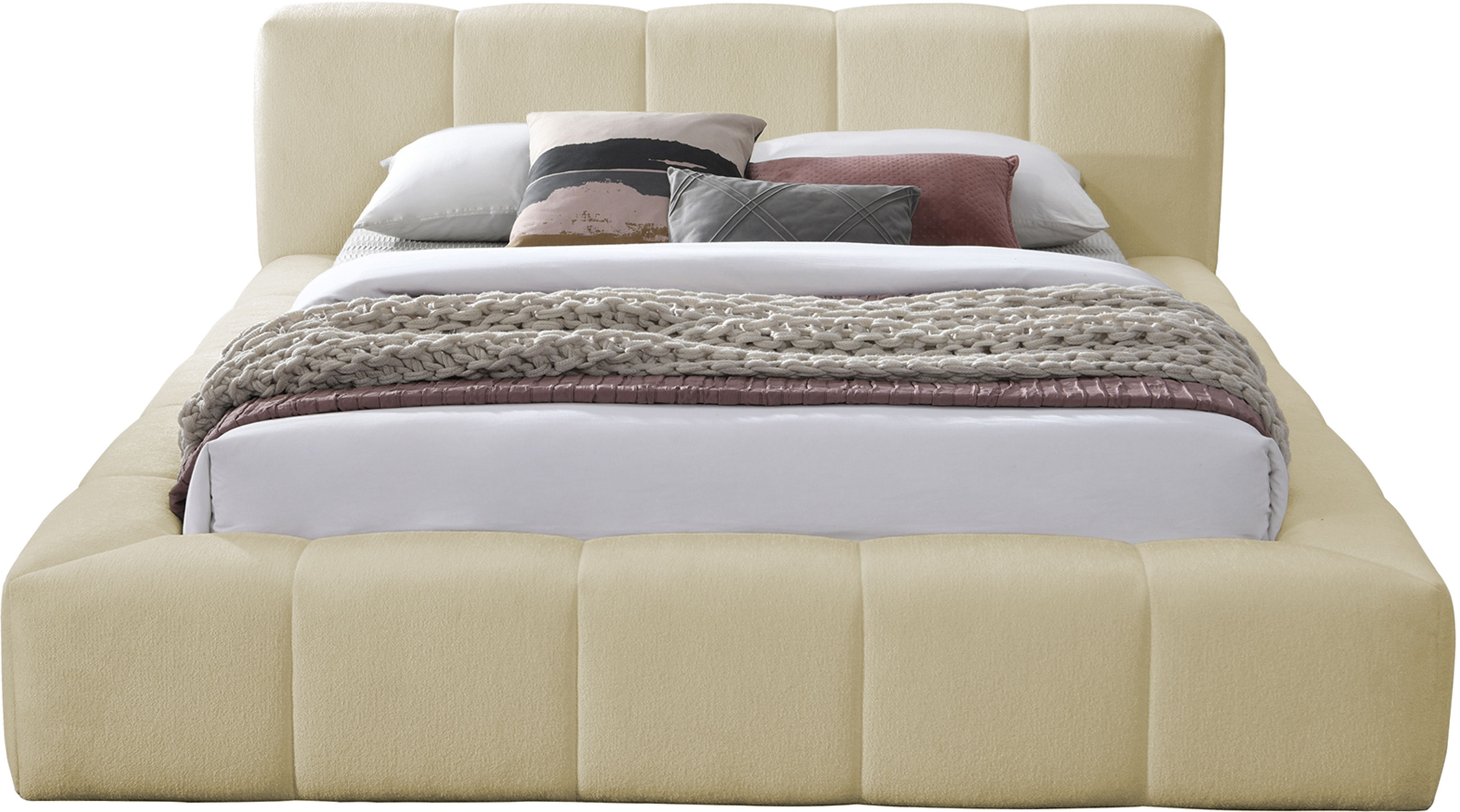 Carlin - King Bed - Beige