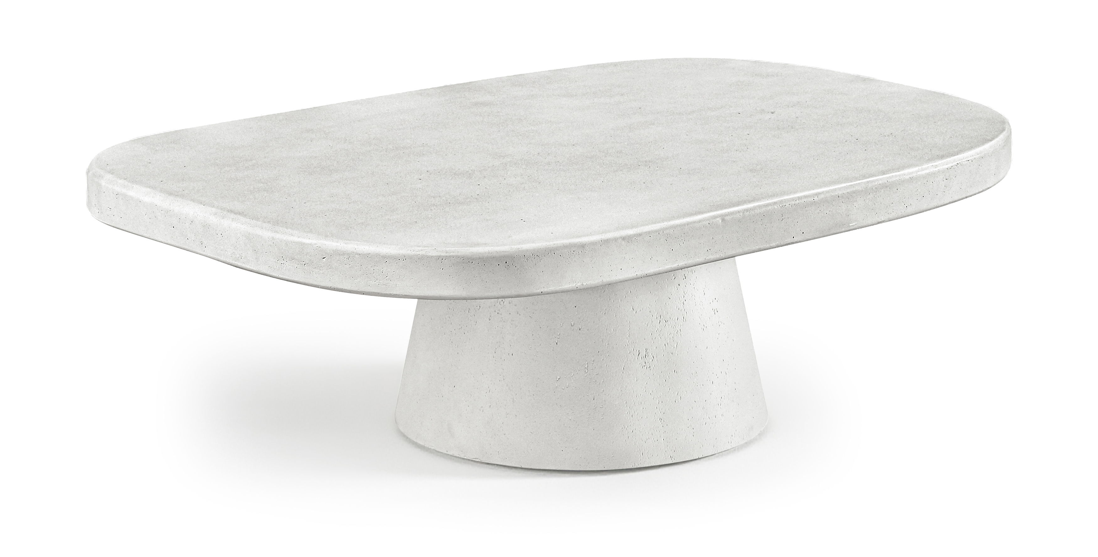 Prato - Concrete Indoor/Outdoor Coffee Table - White