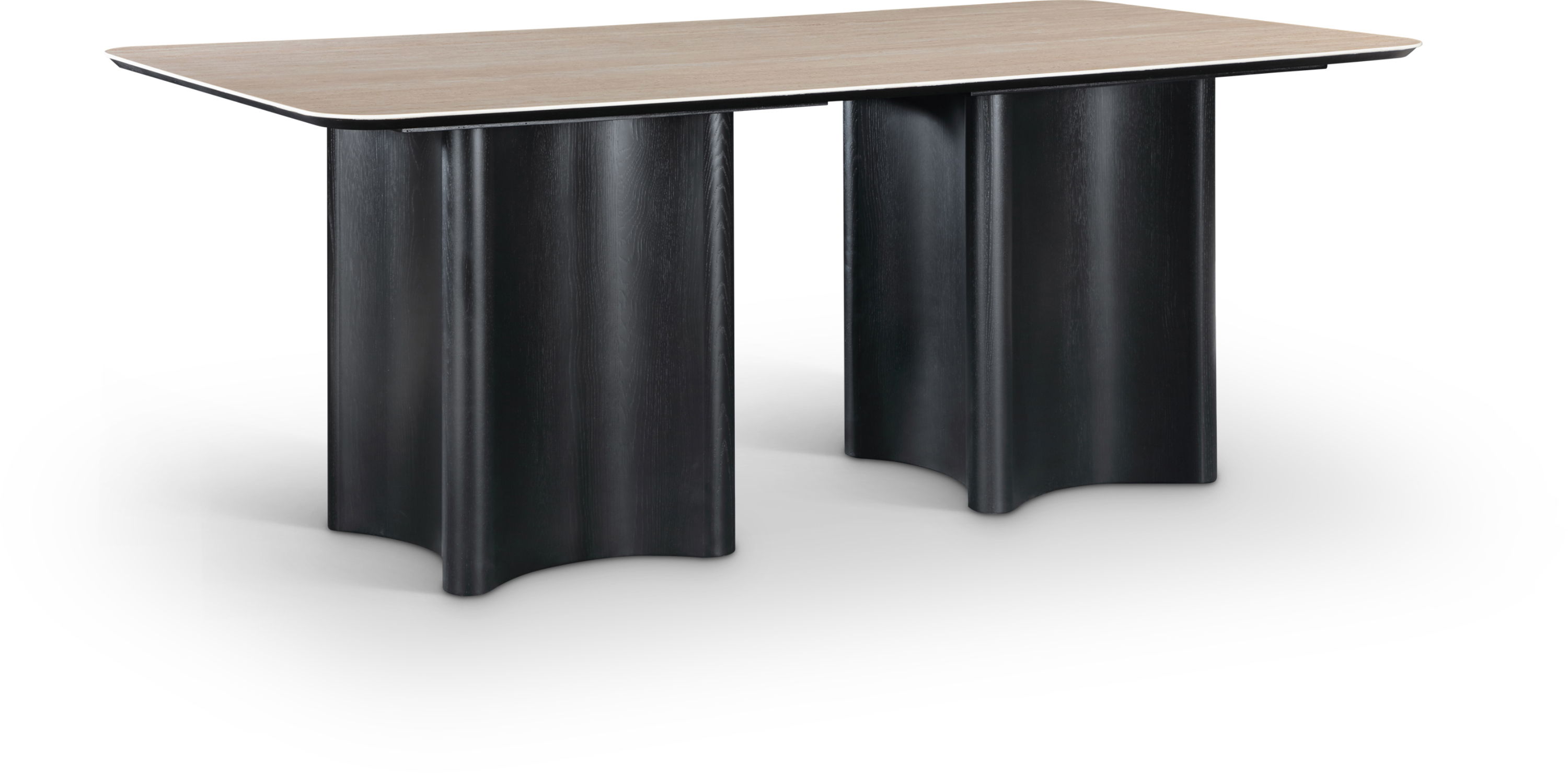 Corvina - Oak Veneer Dining Table - Black