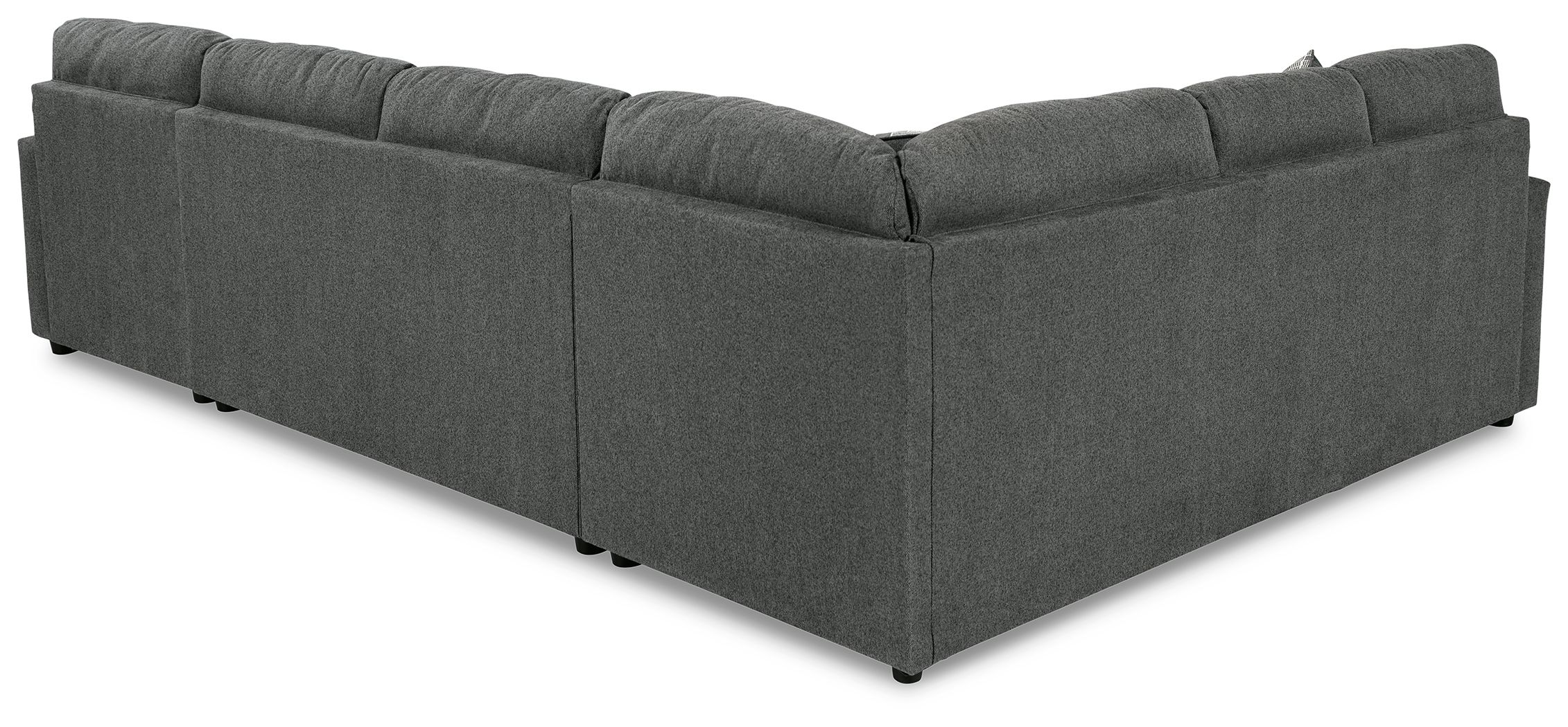 Ashley Furniture Edenfield - Right Arm Facing Corner Chaise 3 Pc Sectional - Charcoal - Image 3