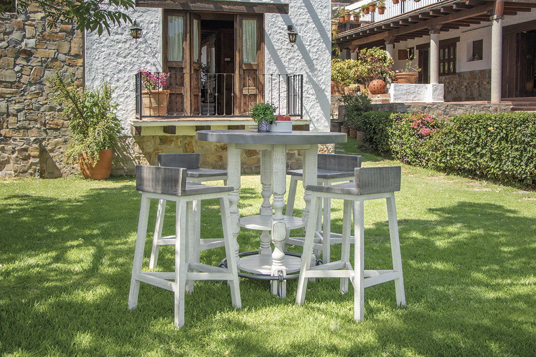 International Furniture Direct Stone - Bistro Table