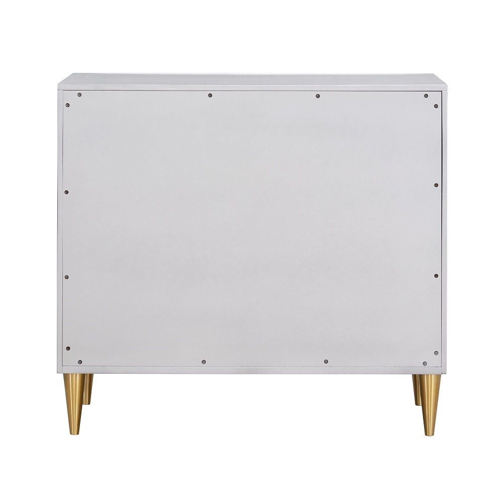 Anson - Console Cabinet - Metallic Silver & Champagne, light gray, view 3